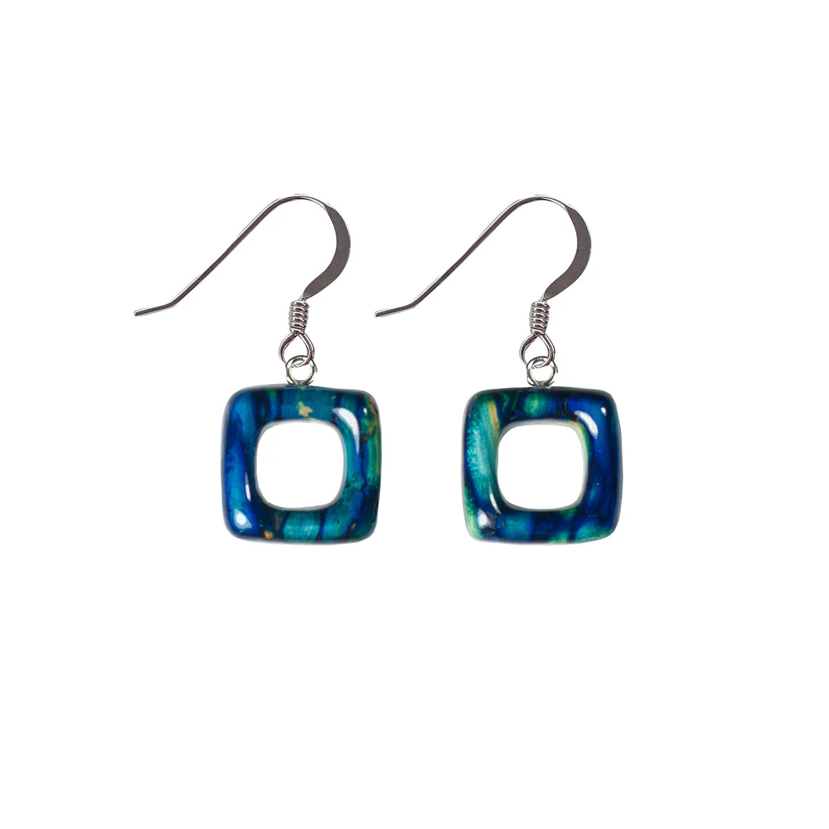 Heathergems Open Square Drop Earrings