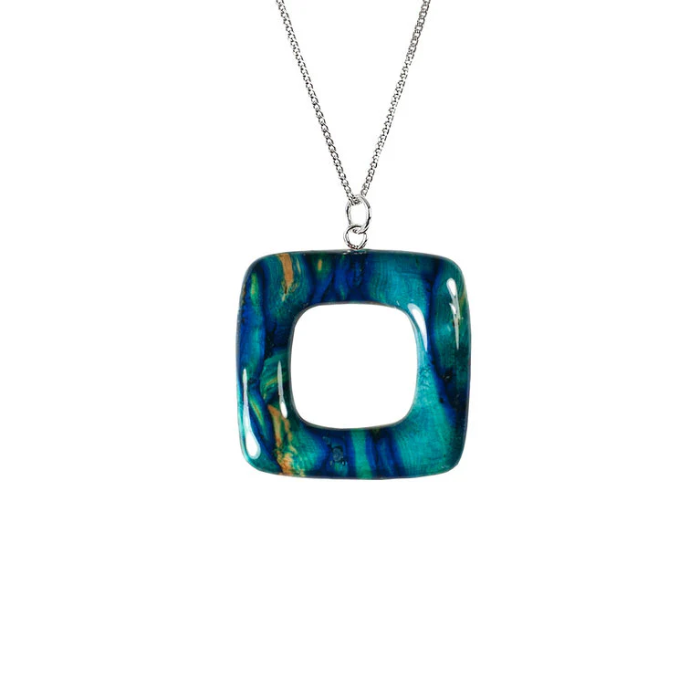 Heathergems Open Square Pendant