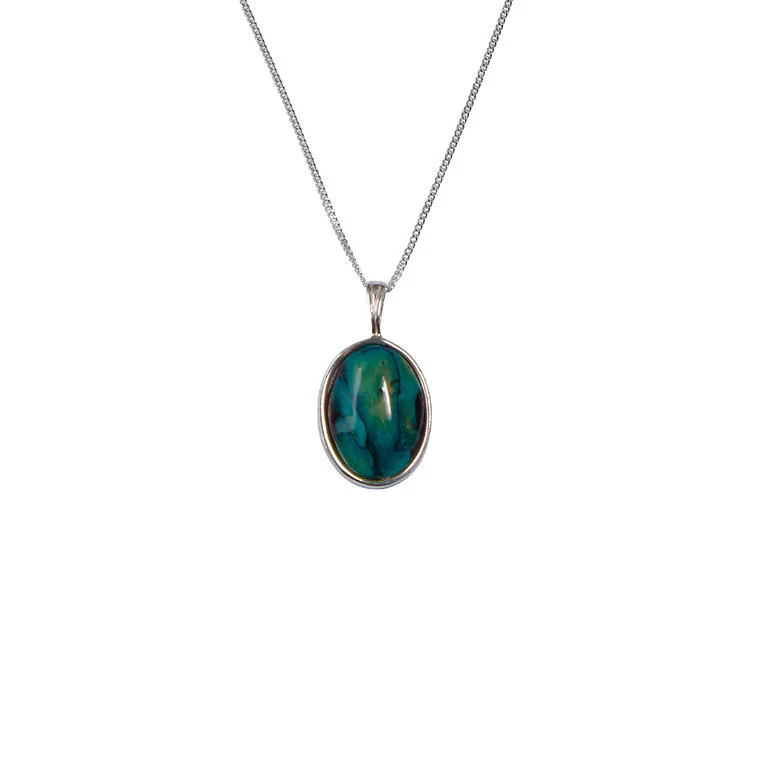Heathergems Oval Silver Pendant