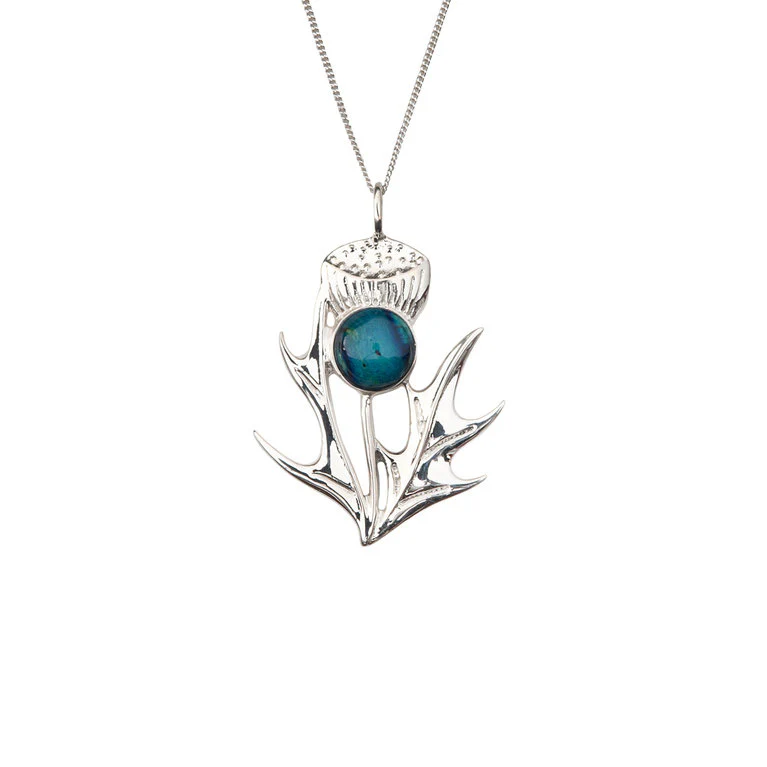 Heathergems Silver Thistle Pendant
