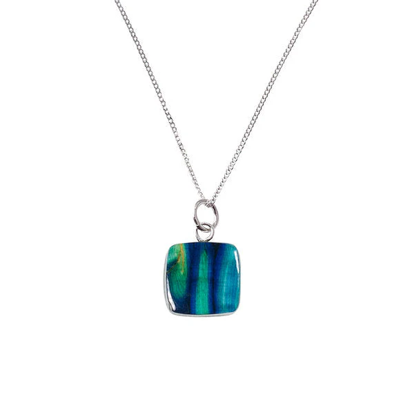 Heathergems Small Square Pendant