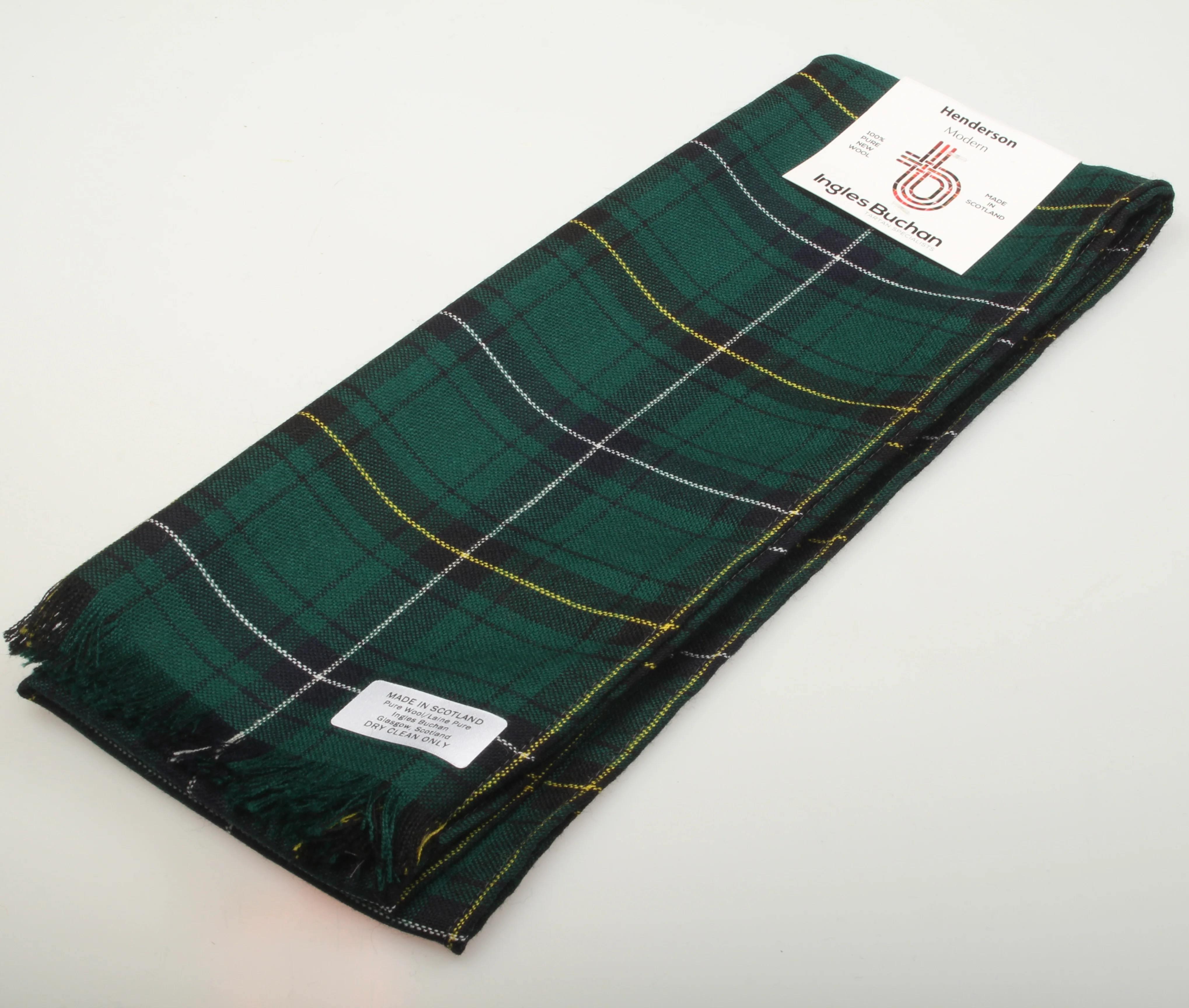 Henderson Modern Tartan Wool Headscarf.