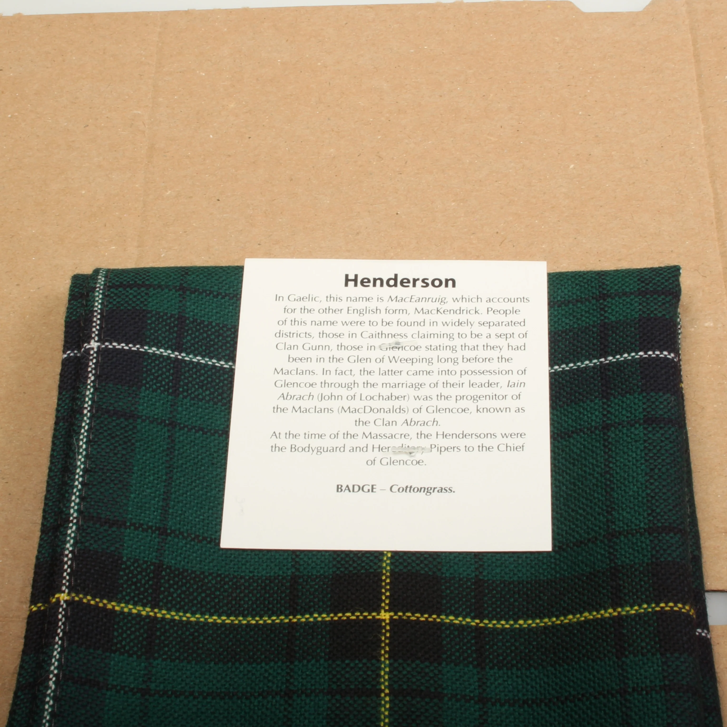 Henderson Modern Tartan Wool Headscarf. - Image 3