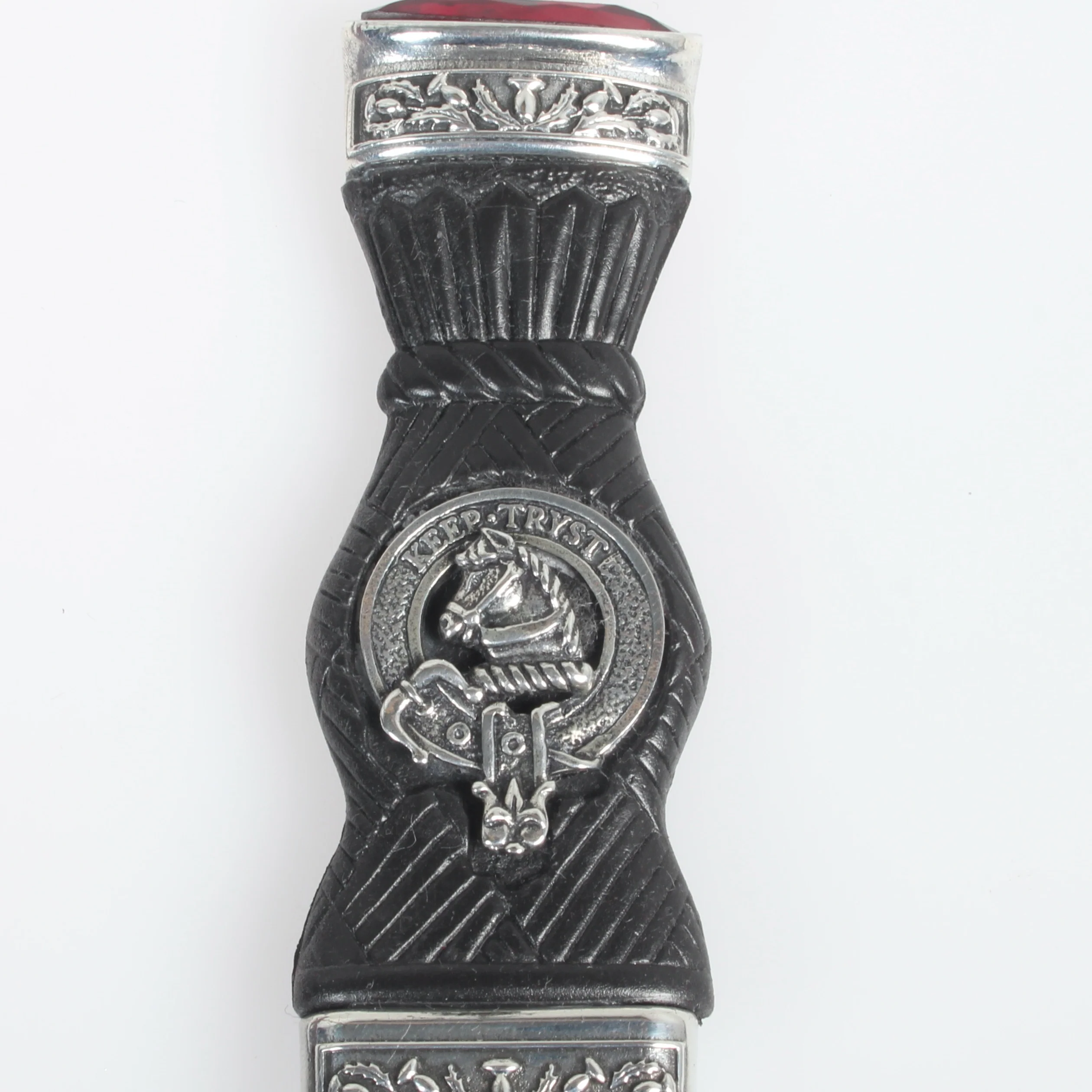 Hepburn Clan Crest Sgian Dubh - Stone Top - Image 2