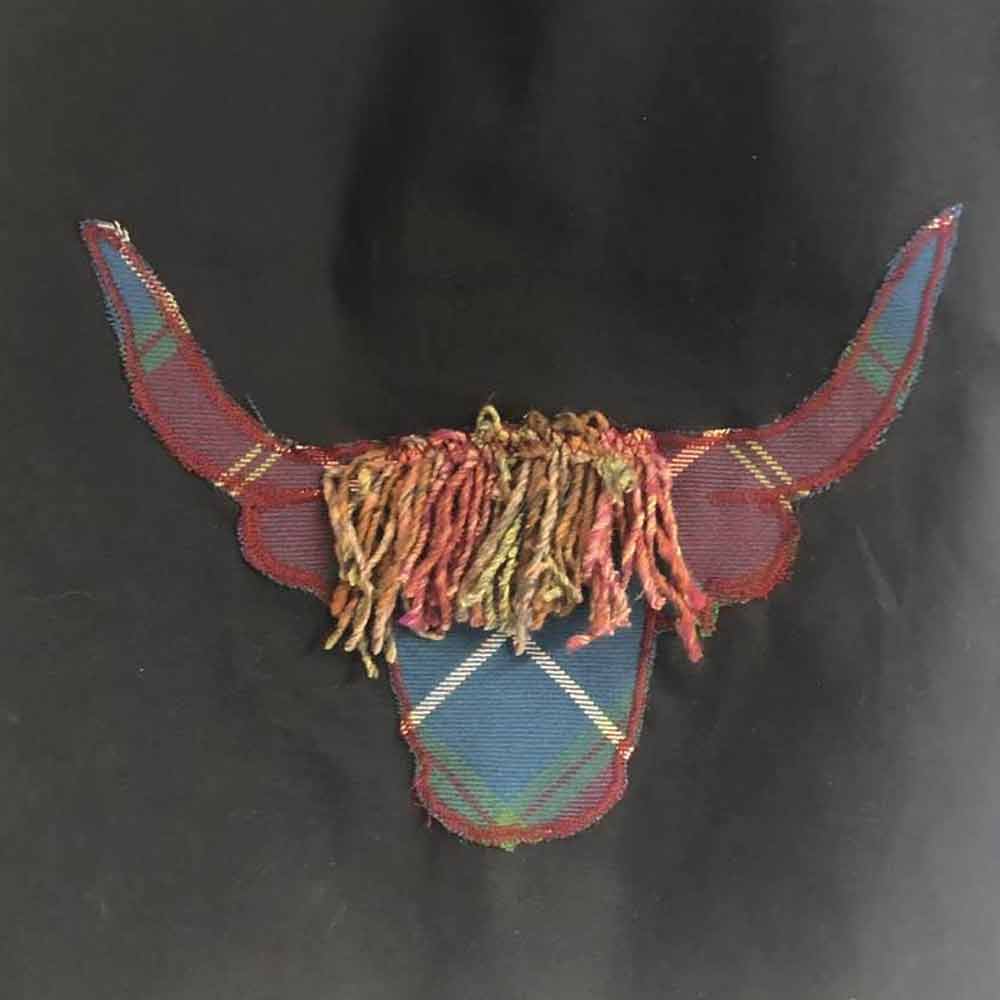Highland Cow Tote Bag in Scotland 2000 Tartan - Image 2