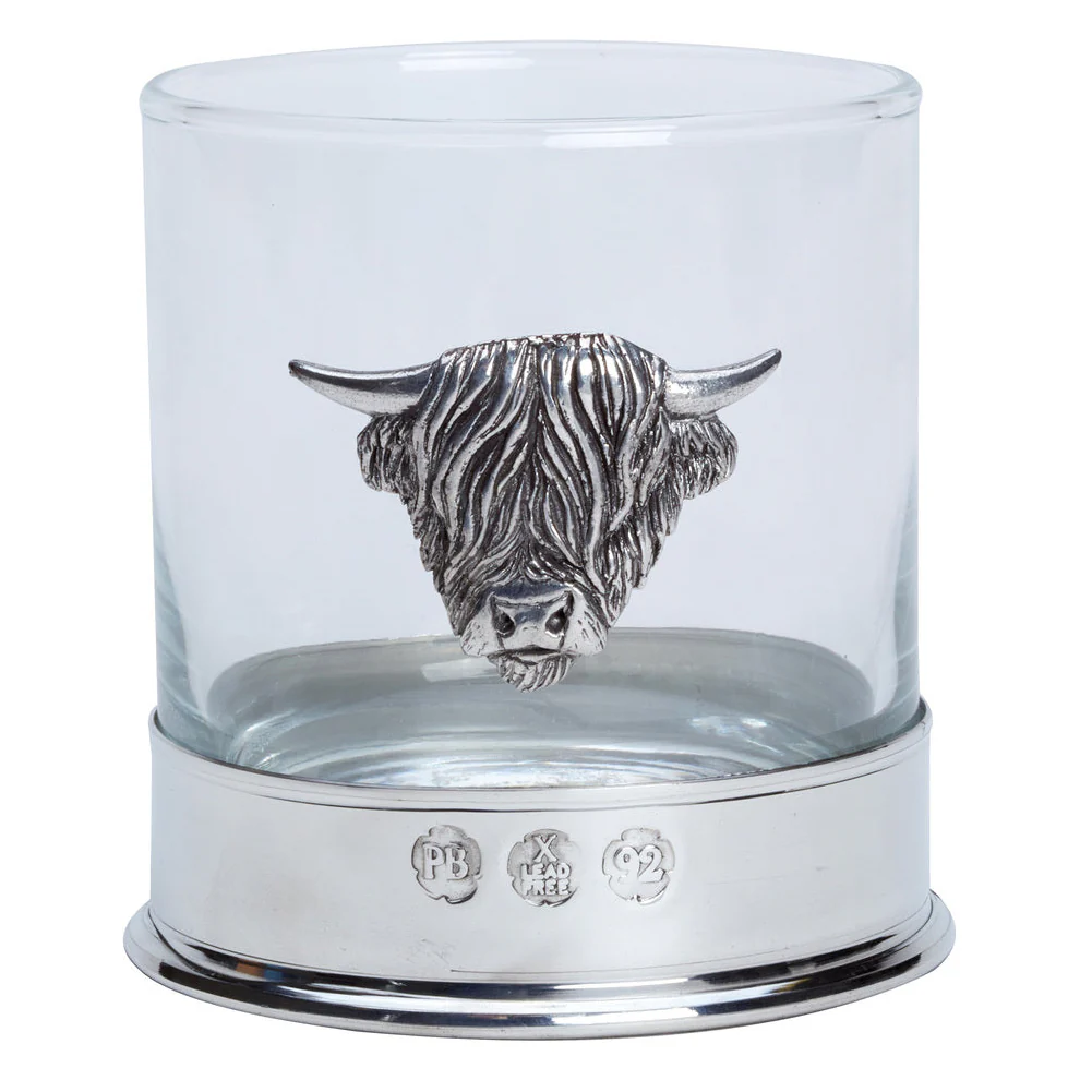 Highland Cow Whisky Glasses - Pair - Image 2
