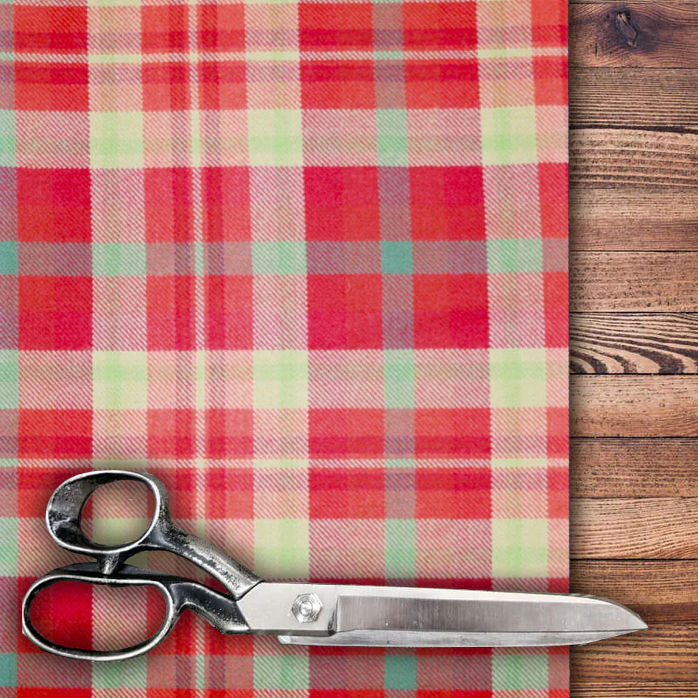 Highland Rose Lightweight Tartan by the Meter