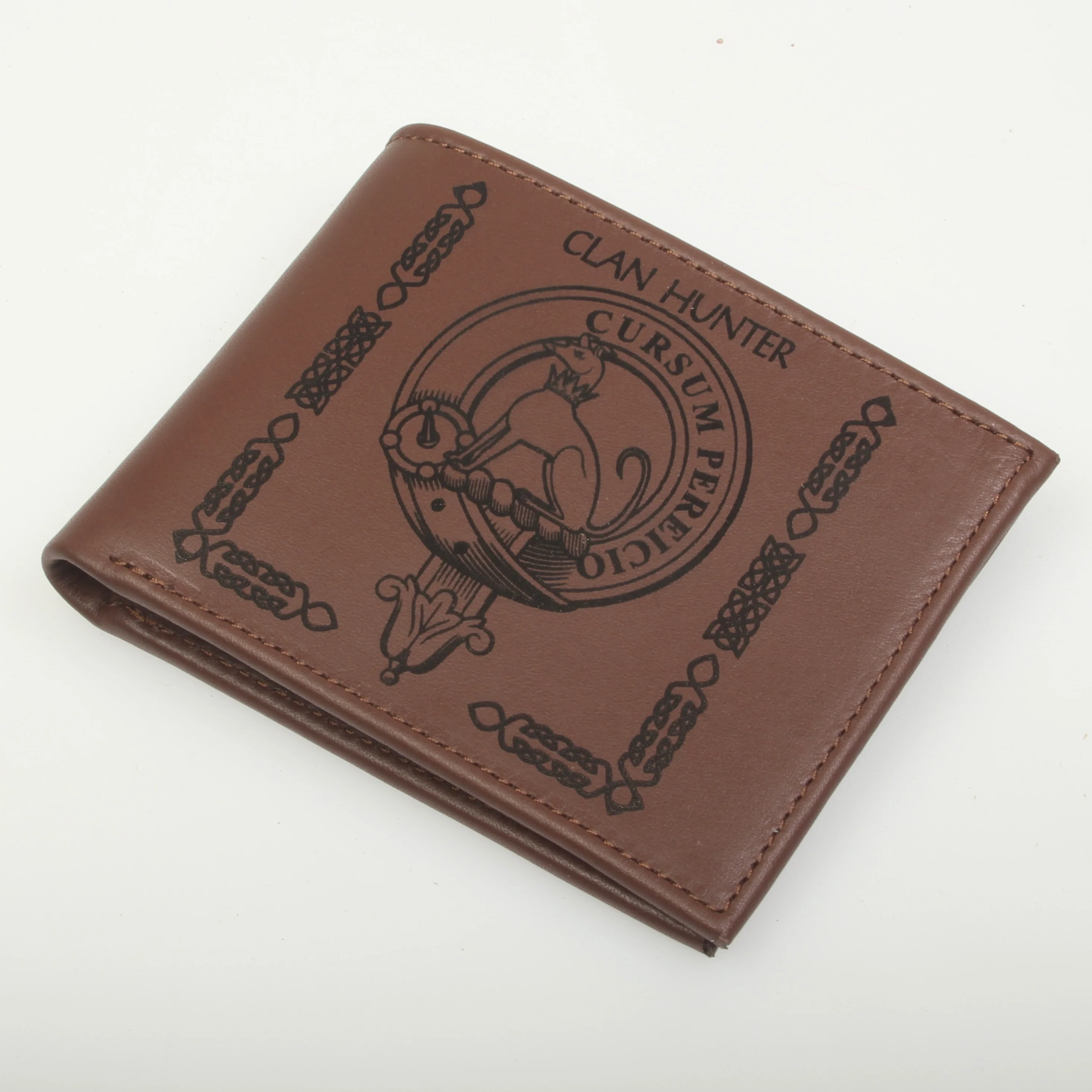 Hunter Clan Crest Real Leather Wallet