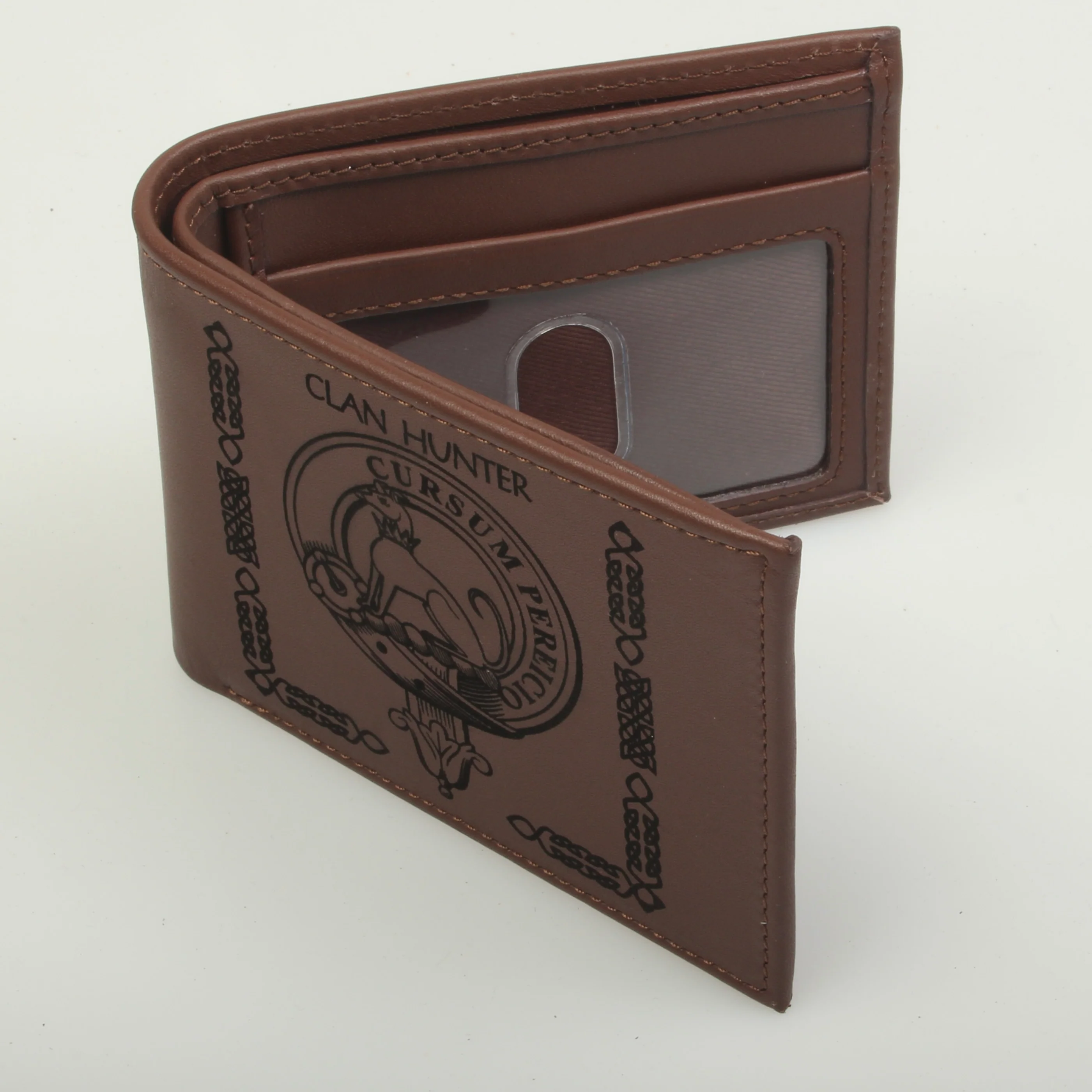 Hunter Clan Crest Real Leather Wallet - Image 4