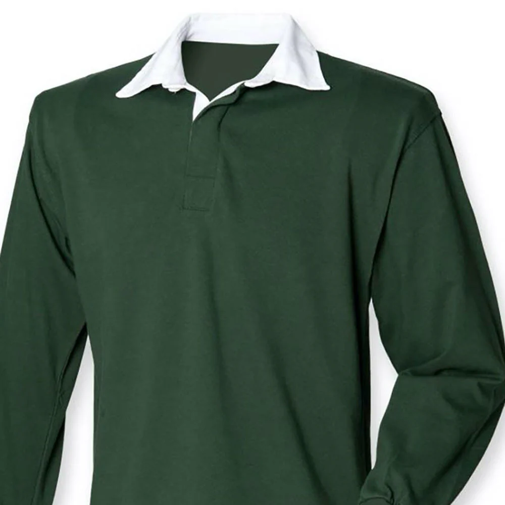 Hutton Clan Crest Embroidered Rugby Shirt - Image 3