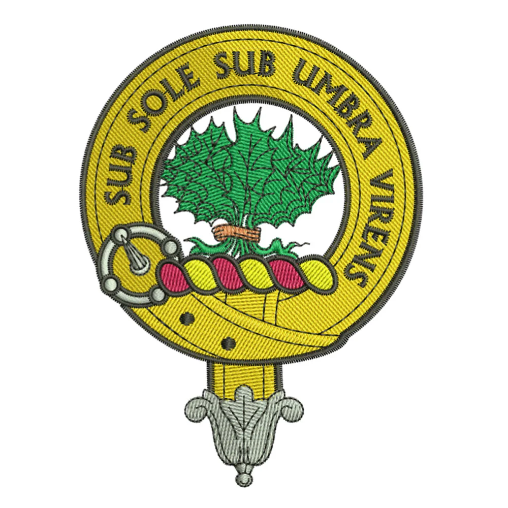 Irvine Clan Crest Embroidered Polo - Image 3