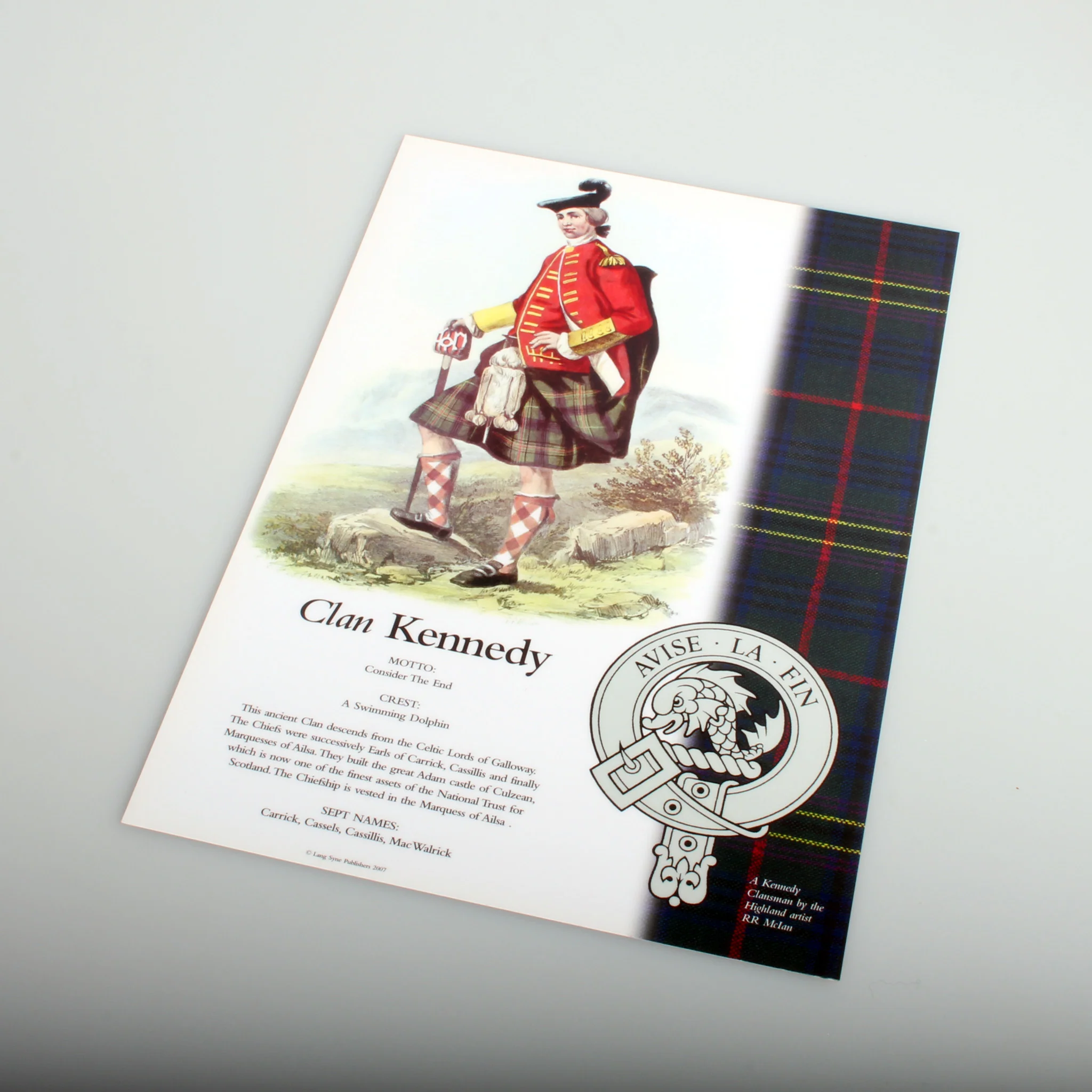 Kennedy Scottish Clan Poster A4