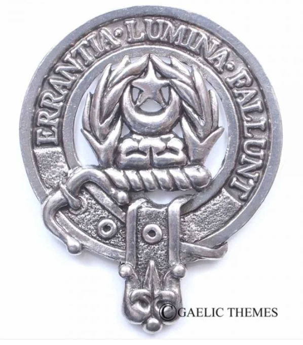 Kinnaird Clan Crest Badge in Pewter