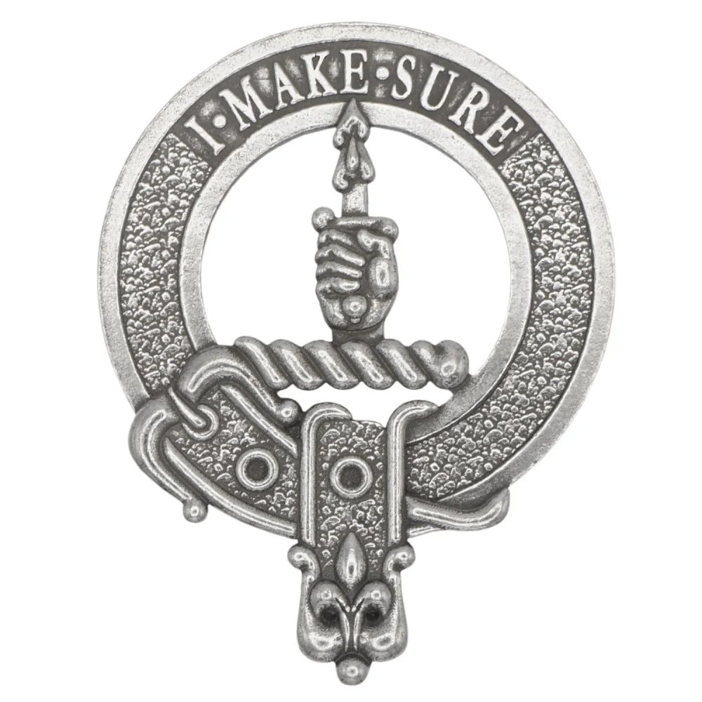 Kirkpatrick Clan Crest Badge in Pewter