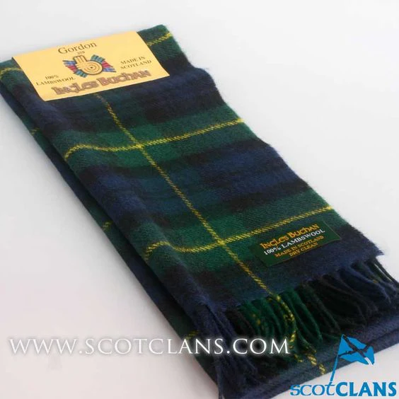 Lambswool Scarf in Gordon Modern Tartan
