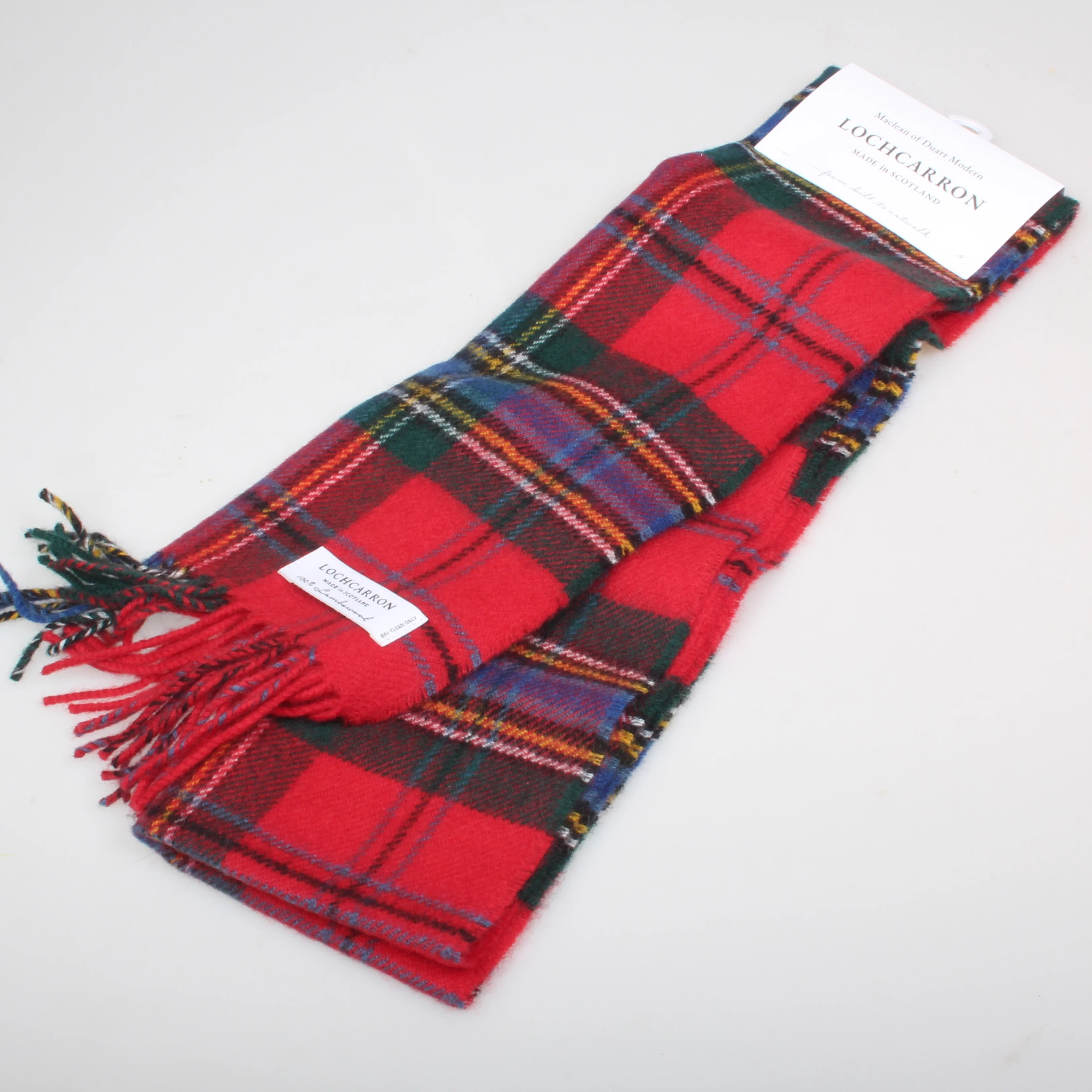 Lambswool Scarf in MacLean of Duart Modern Tartan - Image 2