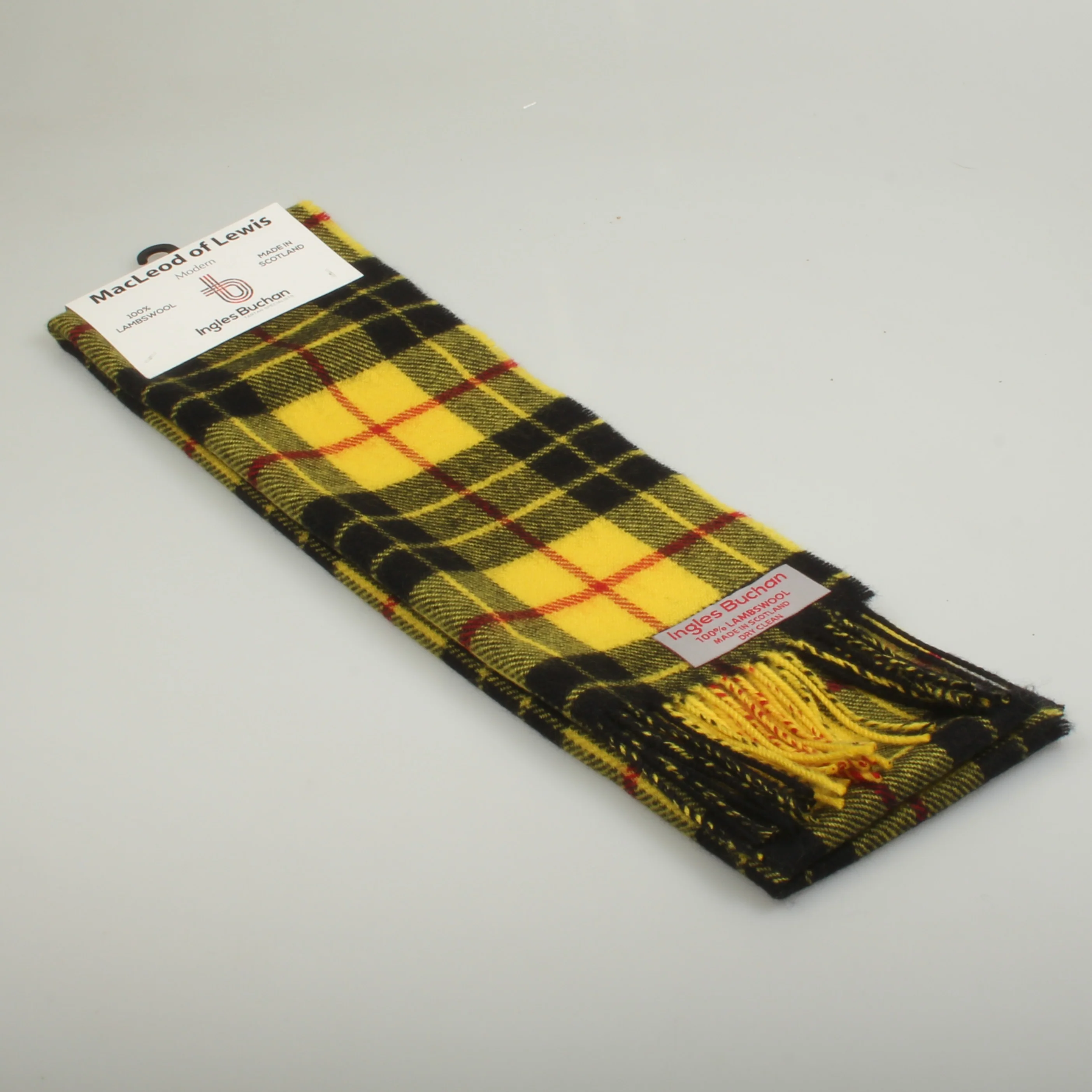 Lambswool Scarf in MacLeod of Lewis Modern Tartan - Image 2