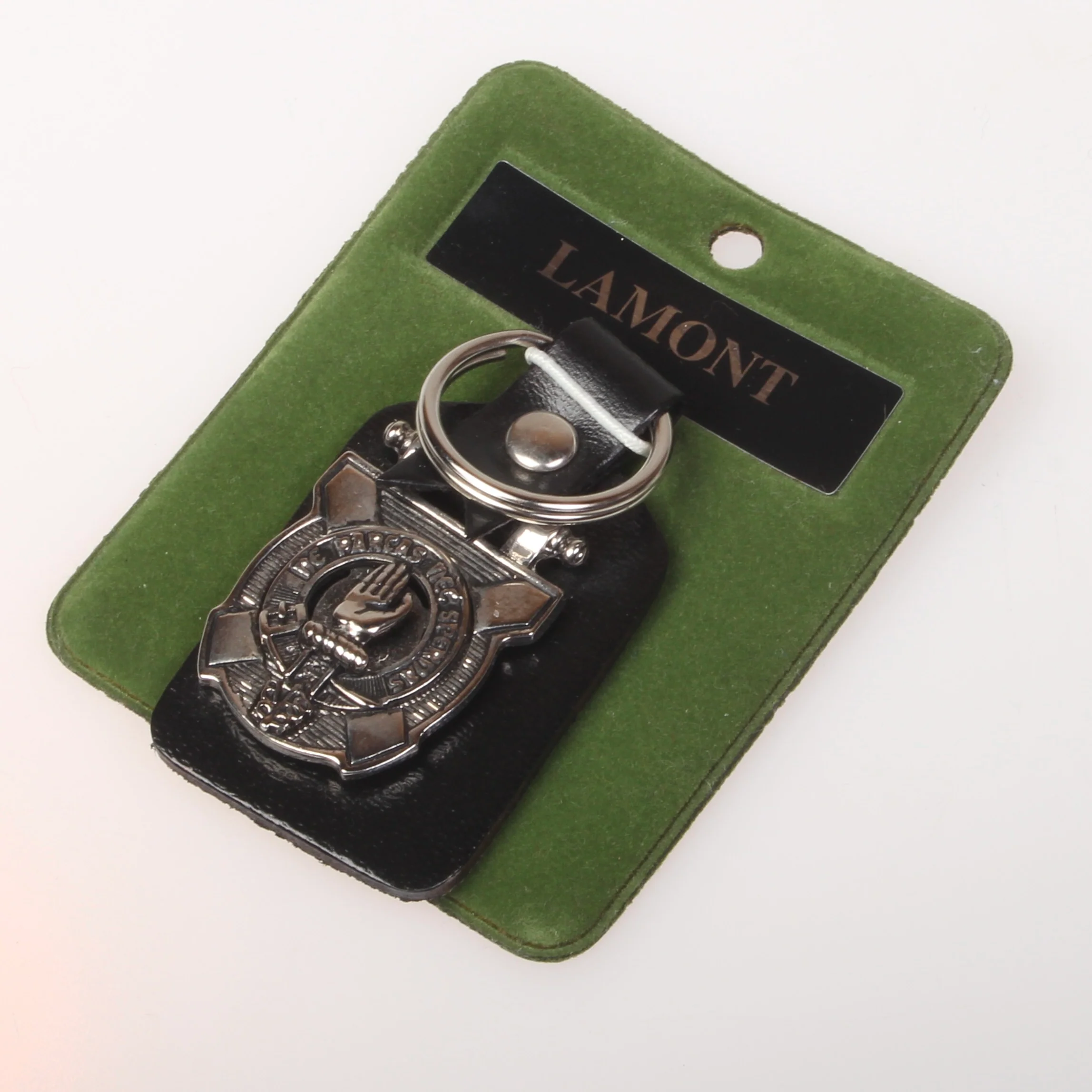 Lamont Clan Crest Pewter Key Fob