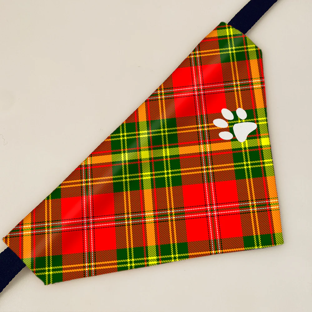 Leask Modern Tartan Pet Bandana