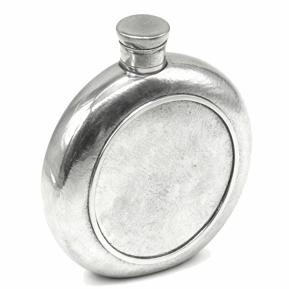 Legacy Pewter 6oz Round Hip Flask