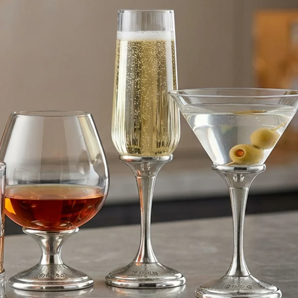 Legacy Pewter Champagne Glass - Image 3