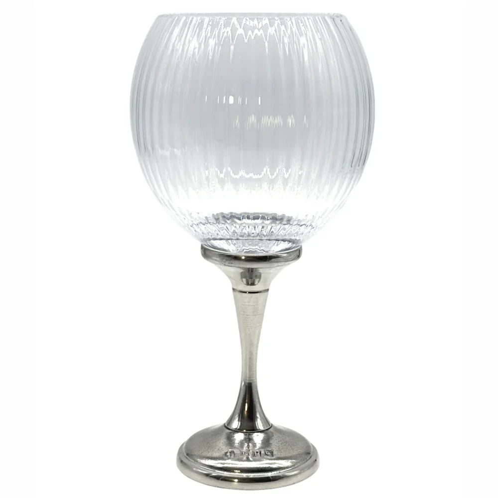 Legacy Pewter Ribbed Gin Glass - Image 3