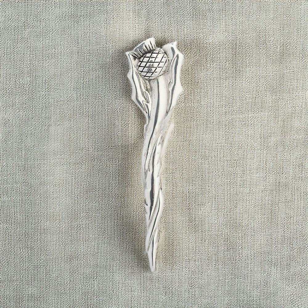 Long Twist Scottish Thistle Kilt Pin