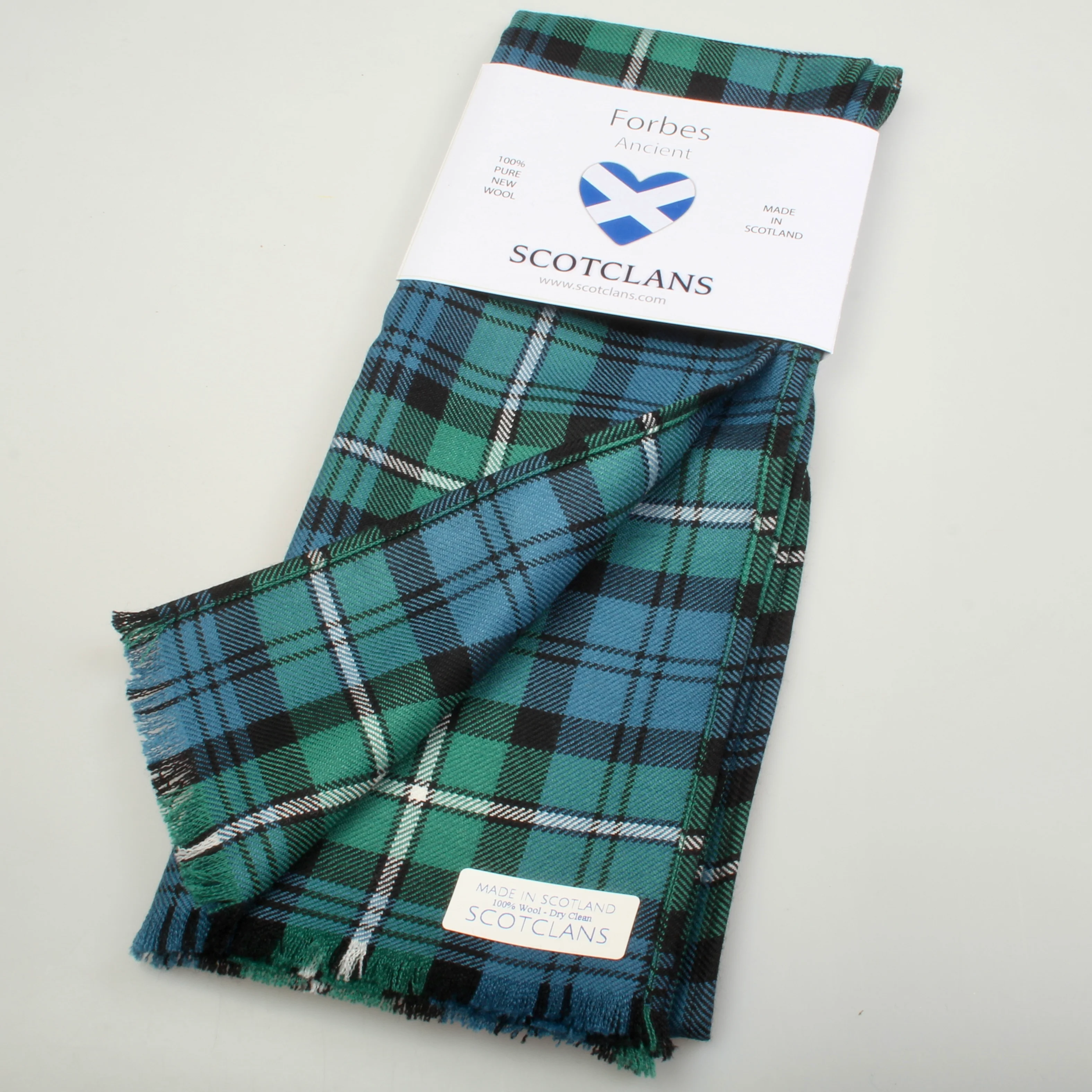Luxury Lightweight Scarf in Forbes Ancient Tartan - Image 3