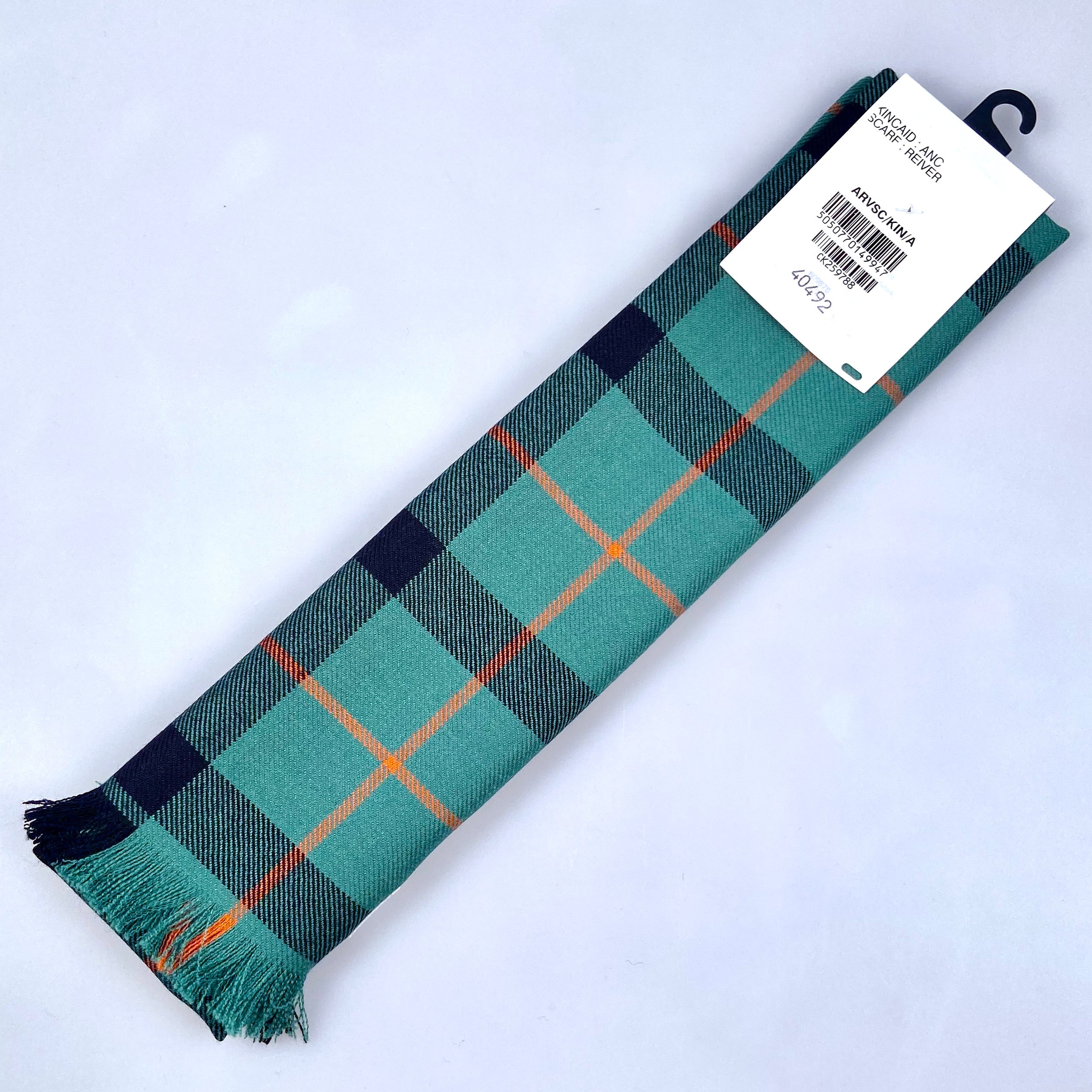 Luxury Lightweight Scarf in Kincaid Ancient Tartan - Image 2