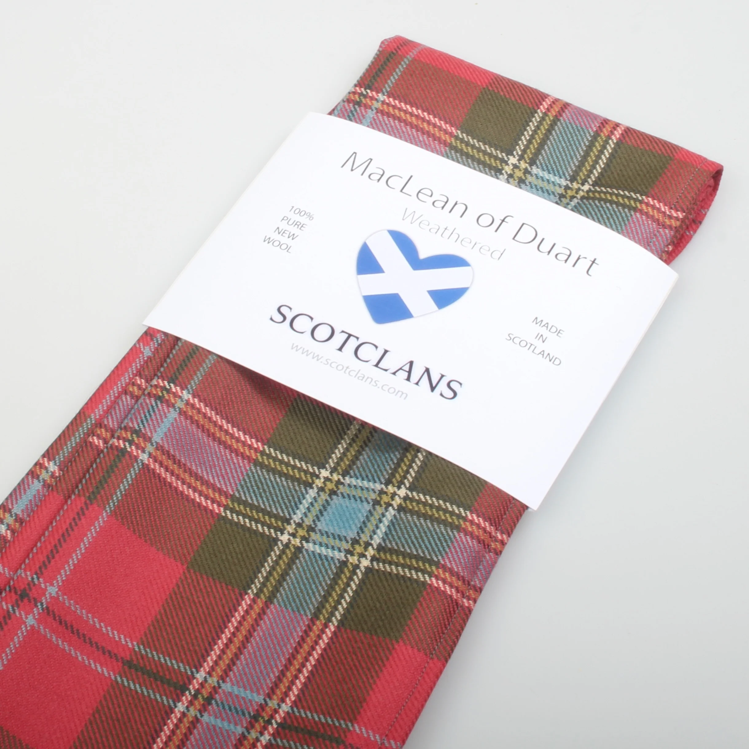 Luxury Lightweight Scarf in MacLean of Duart Weathered Tartan - Image 2