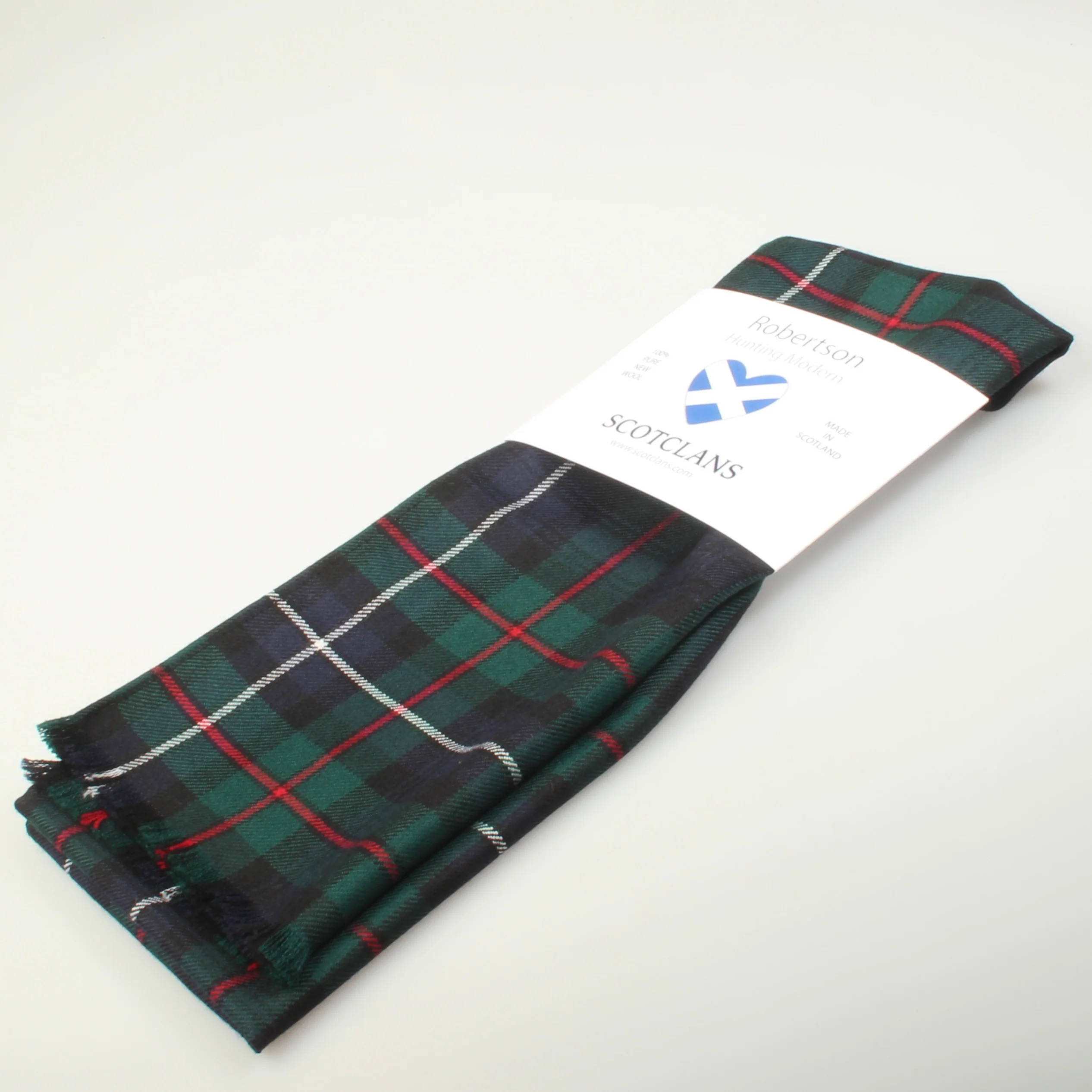 Luxury Lightweight Scarf in Robertson Hunting Modern Tartan - Image 4