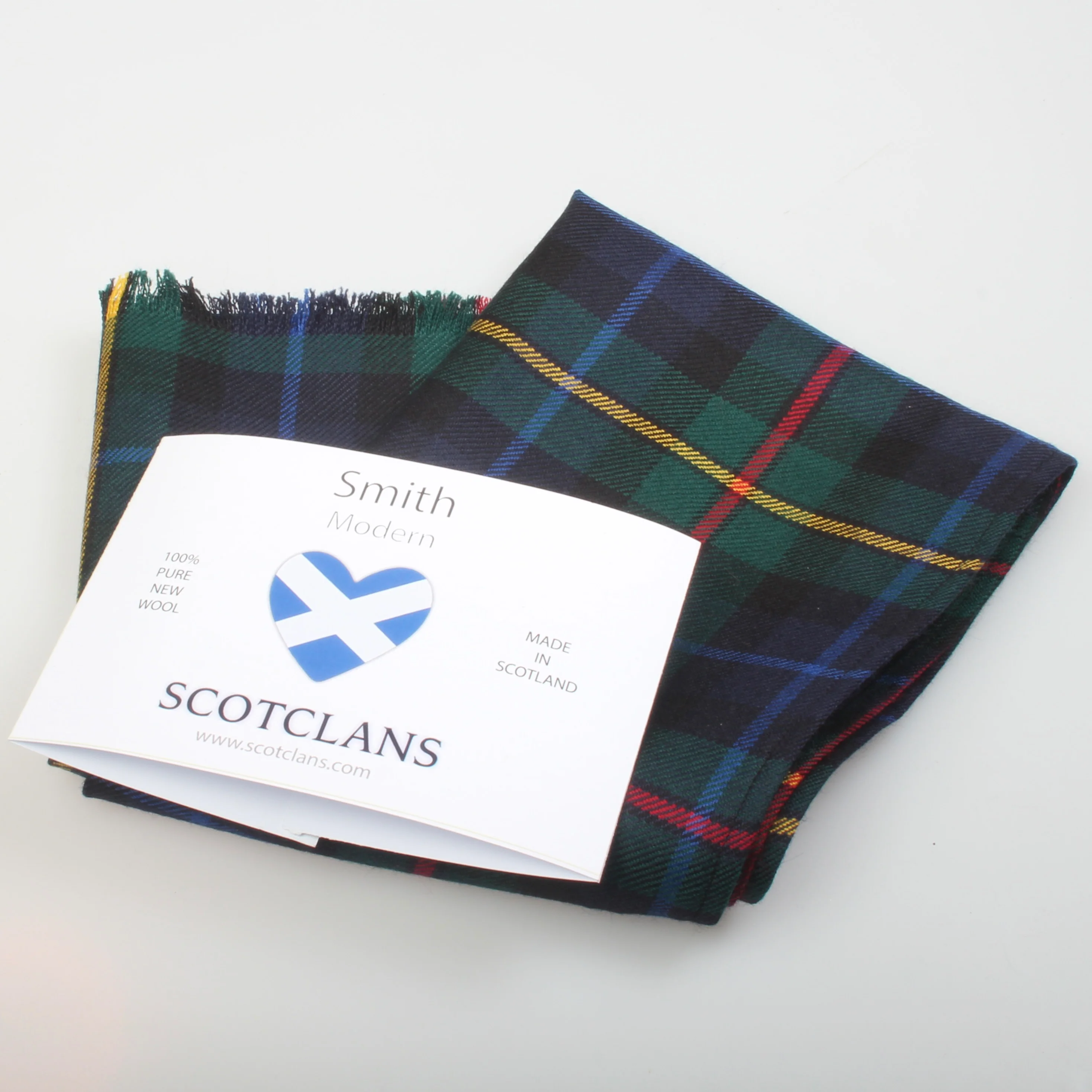 Luxury Lightweight Scarf in Smith Modern Tartan - Image 2
