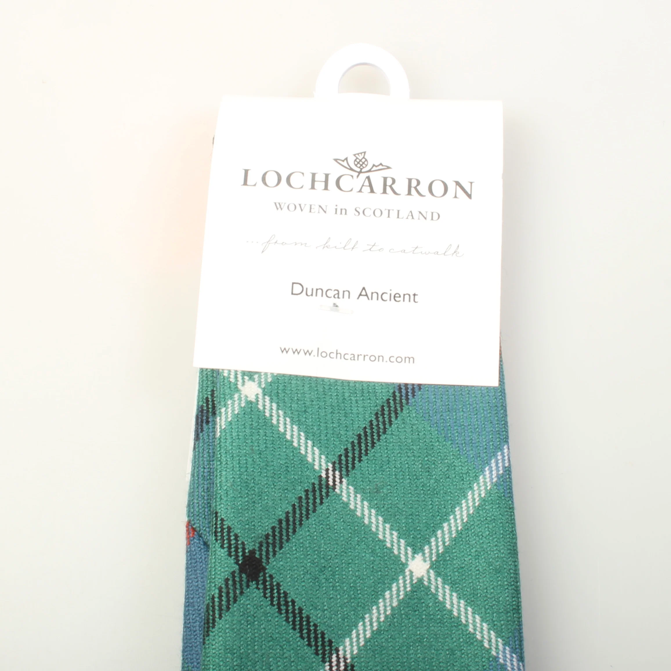 Luxury Pure Wool Tie in Duncan Ancient Tartan - Image 3