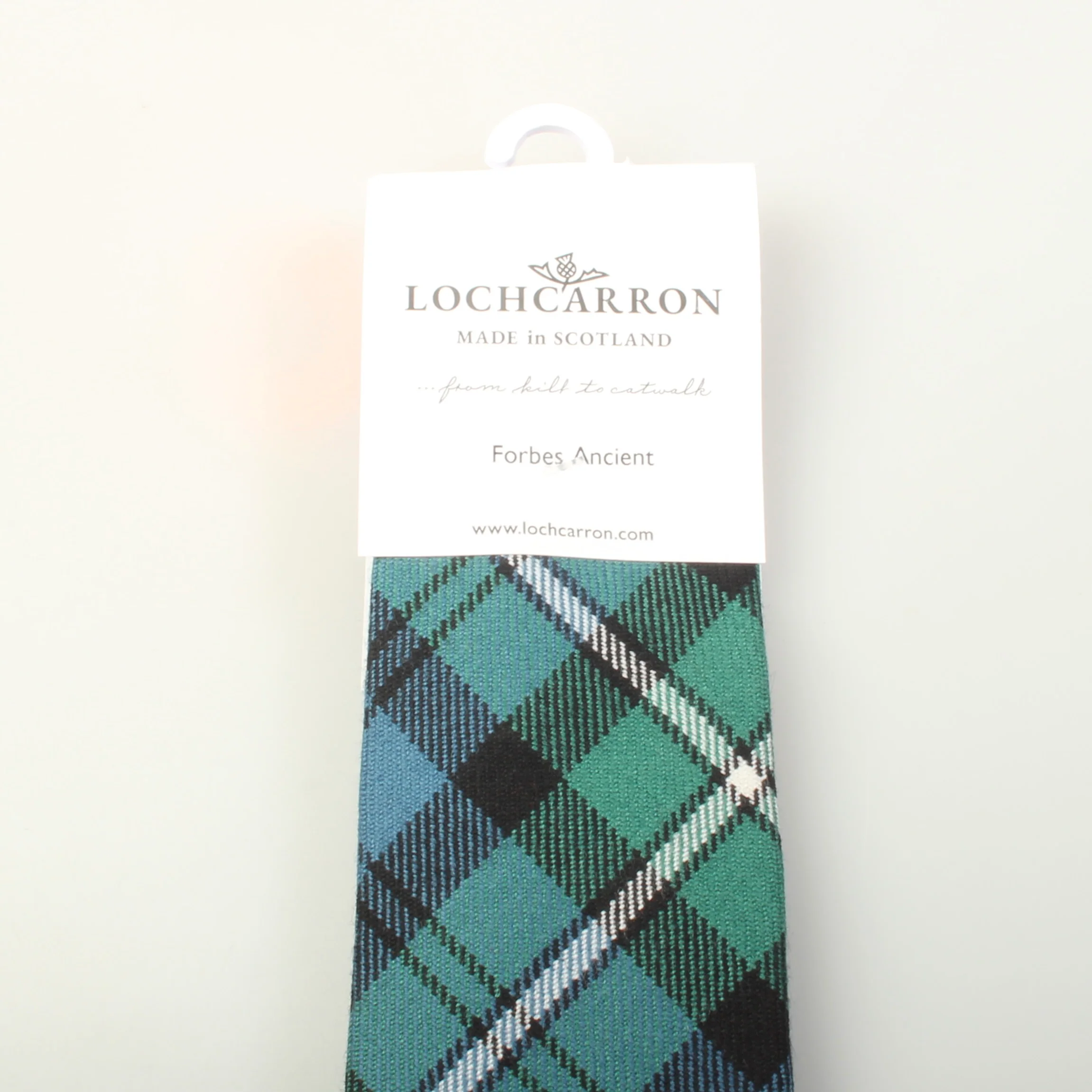 Luxury Pure Wool Tie in Forbes Ancient Tartan. - Image 2