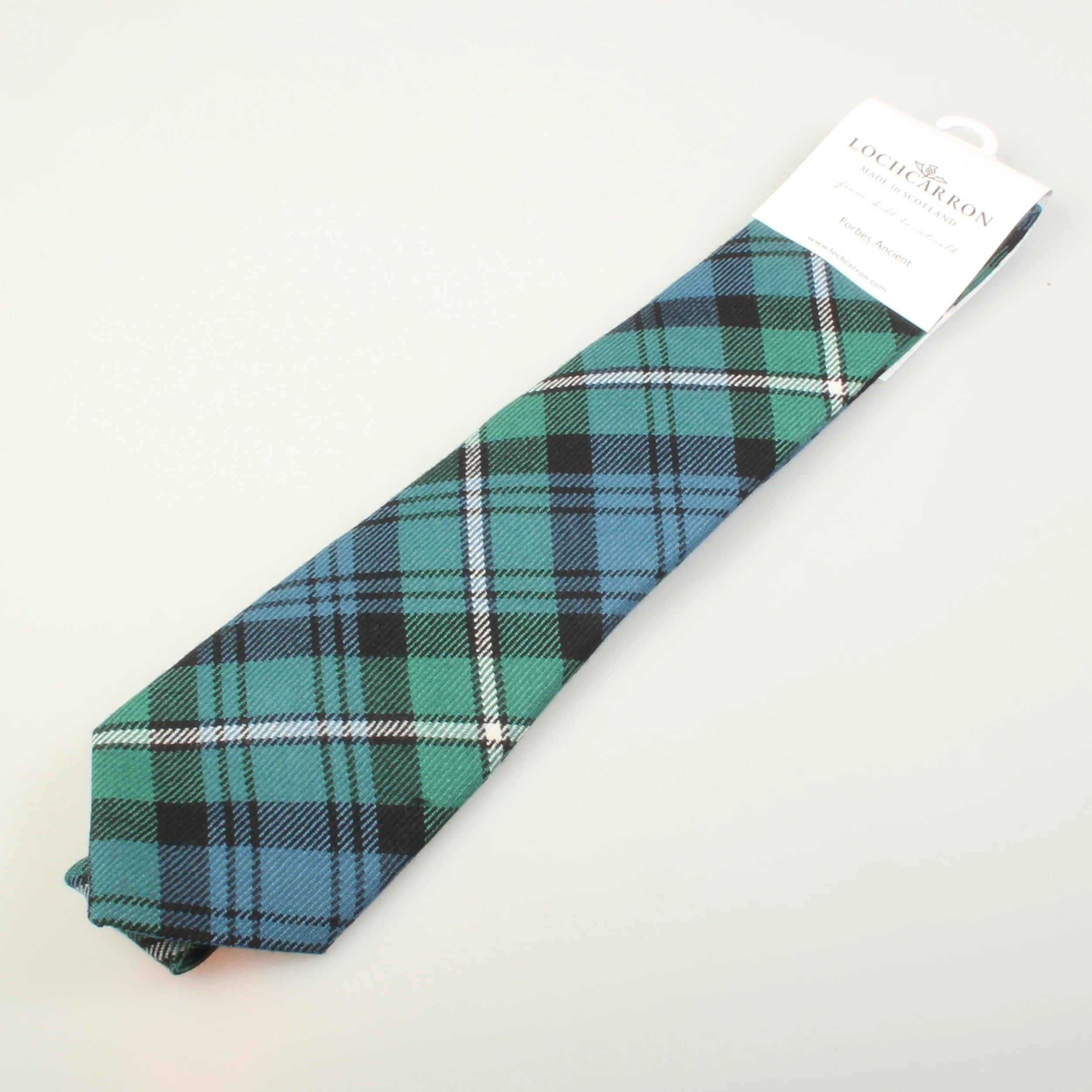 Luxury Pure Wool Tie in Forbes Ancient Tartan. - Image 3