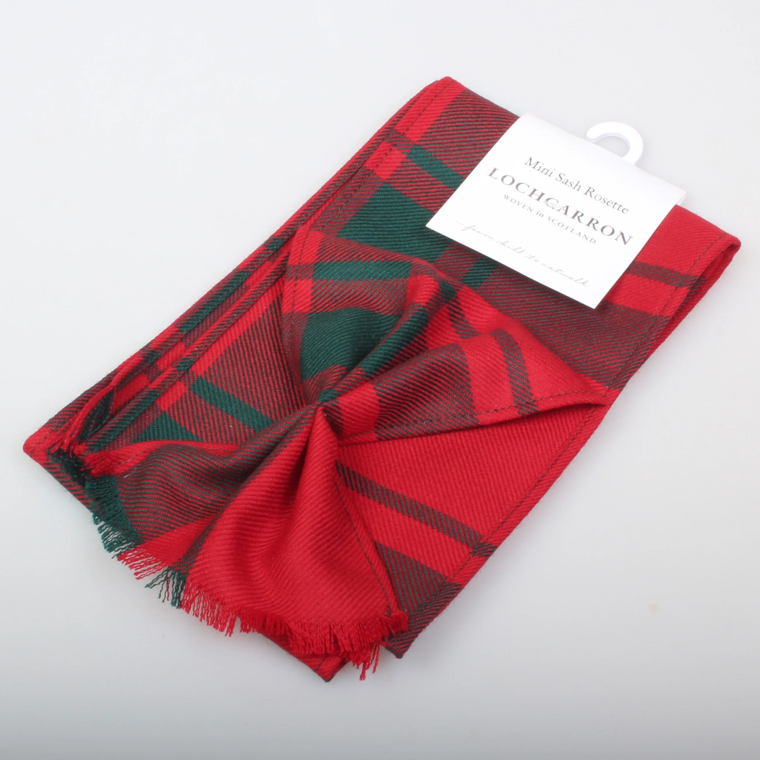 Luxury Wool Tartan Mini Sash in MacDonald of Sleat Tartan