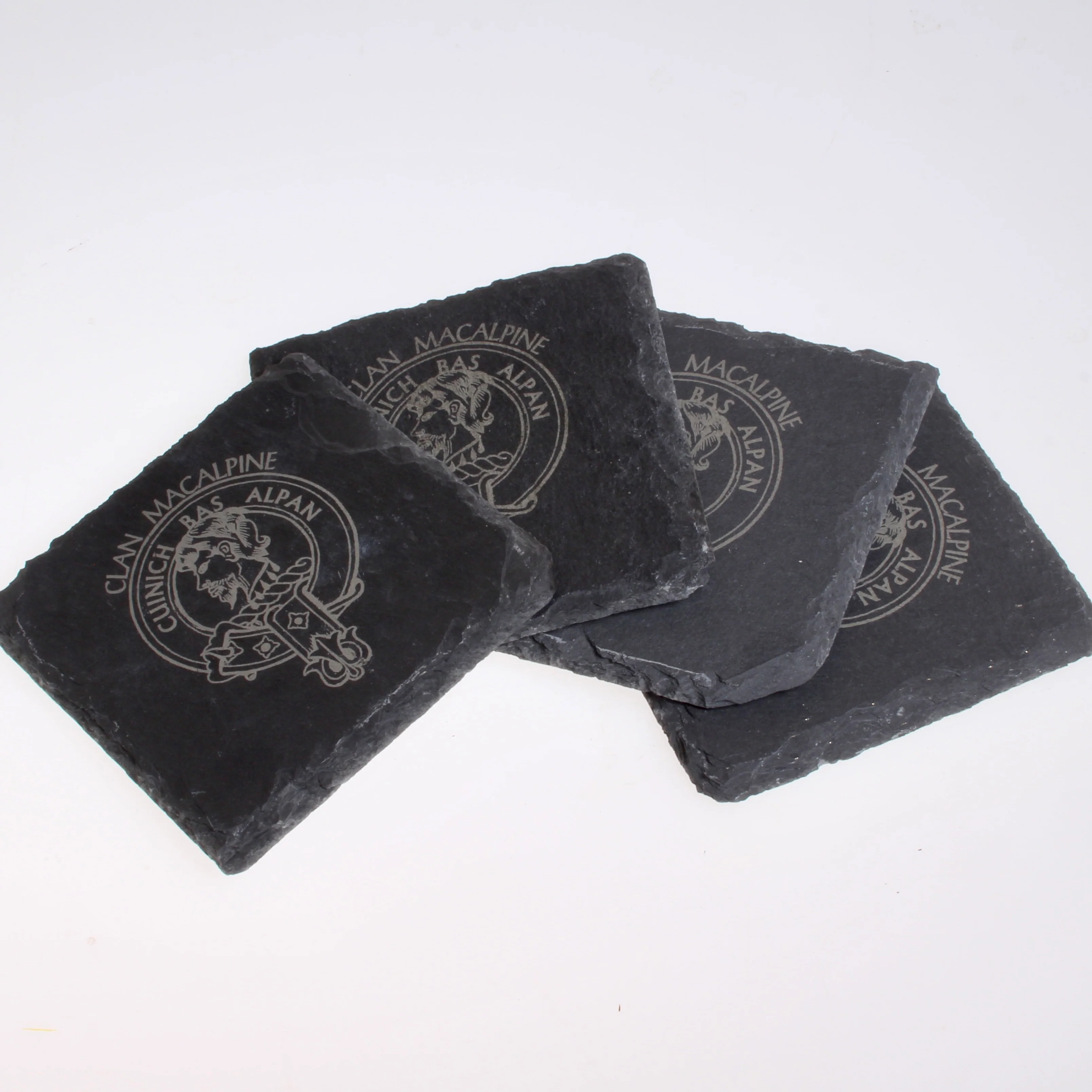 MacAlpine Clan Crest Slate Coaster - Image 2
