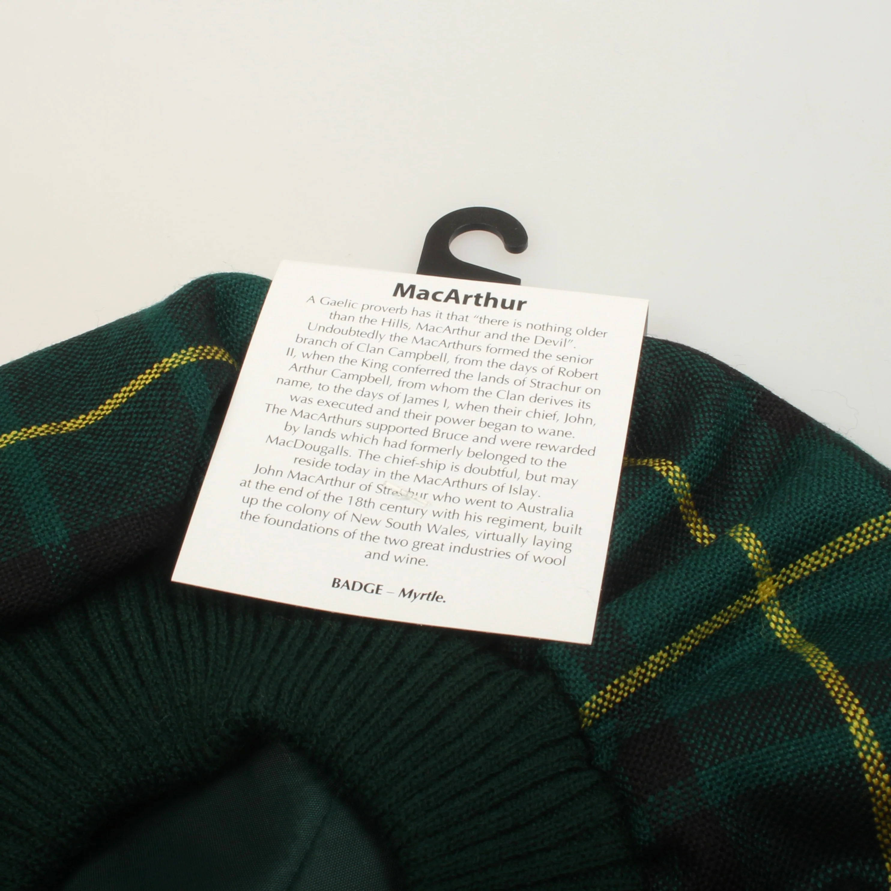 MacArthur Modern Tartan Wool Tam - Image 3