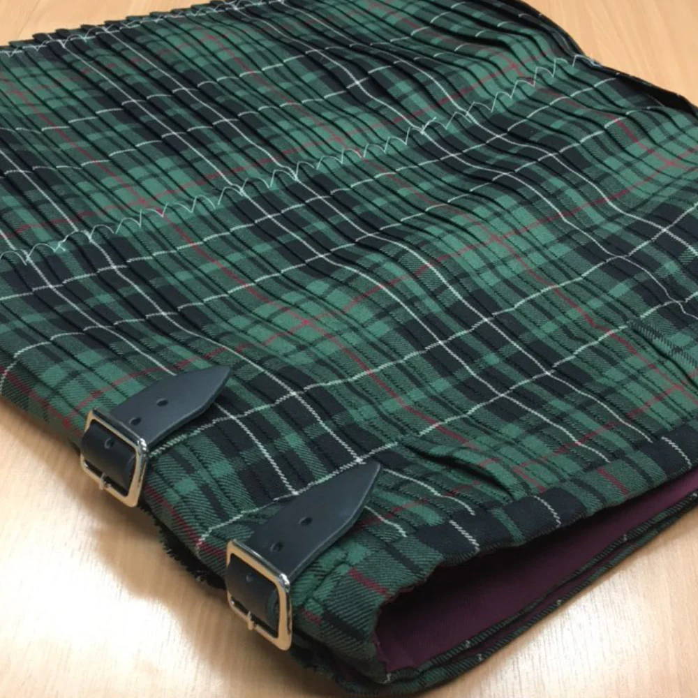 MacAuley Hunting Muted Mediumweight Hand Stitched Kilt - Image 3