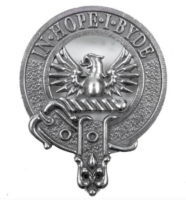 MacDonald of Ardnamurchan Clan Crest Badge in Pewter
