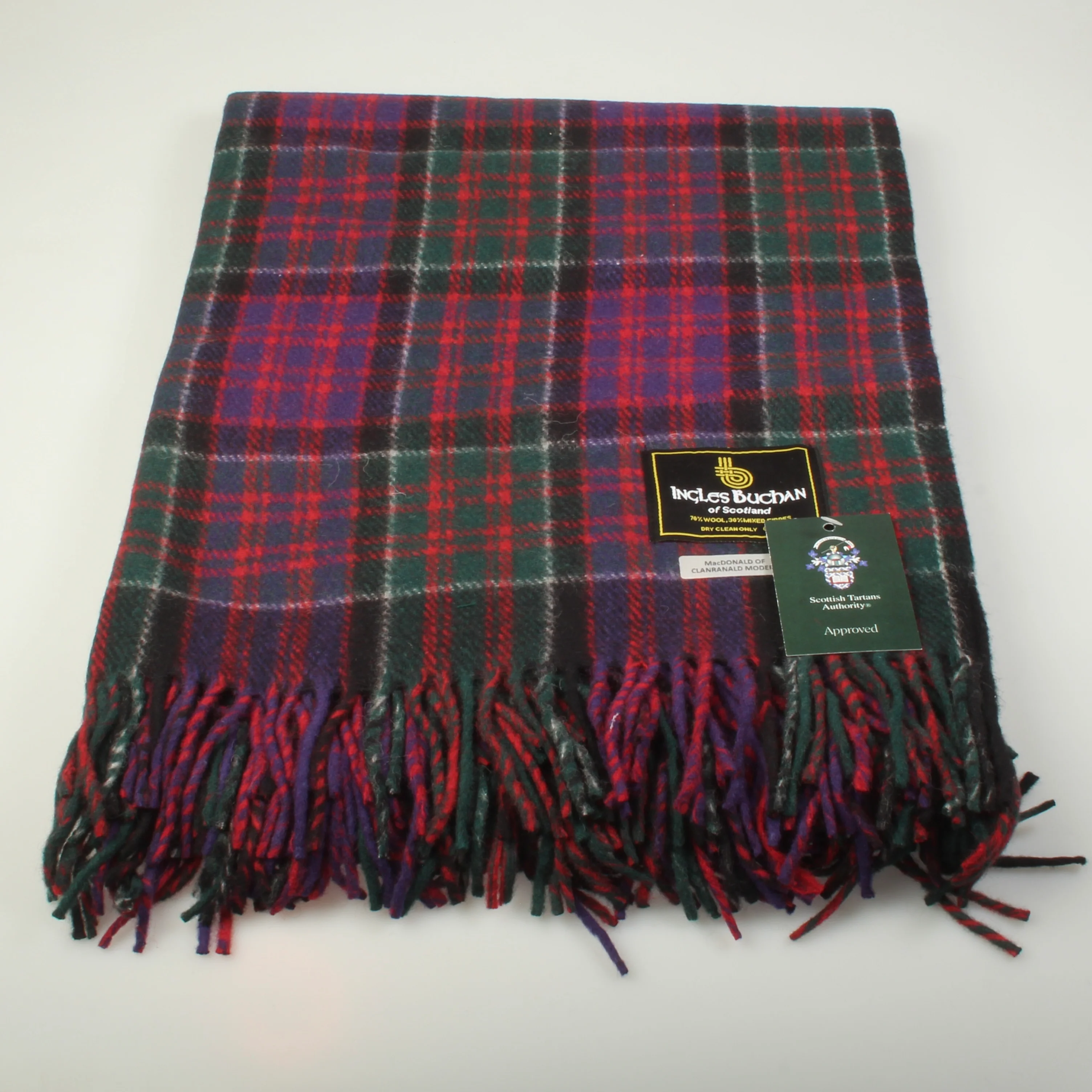 MacDonald of Clanranald Tartan Throw Rug - Image 3