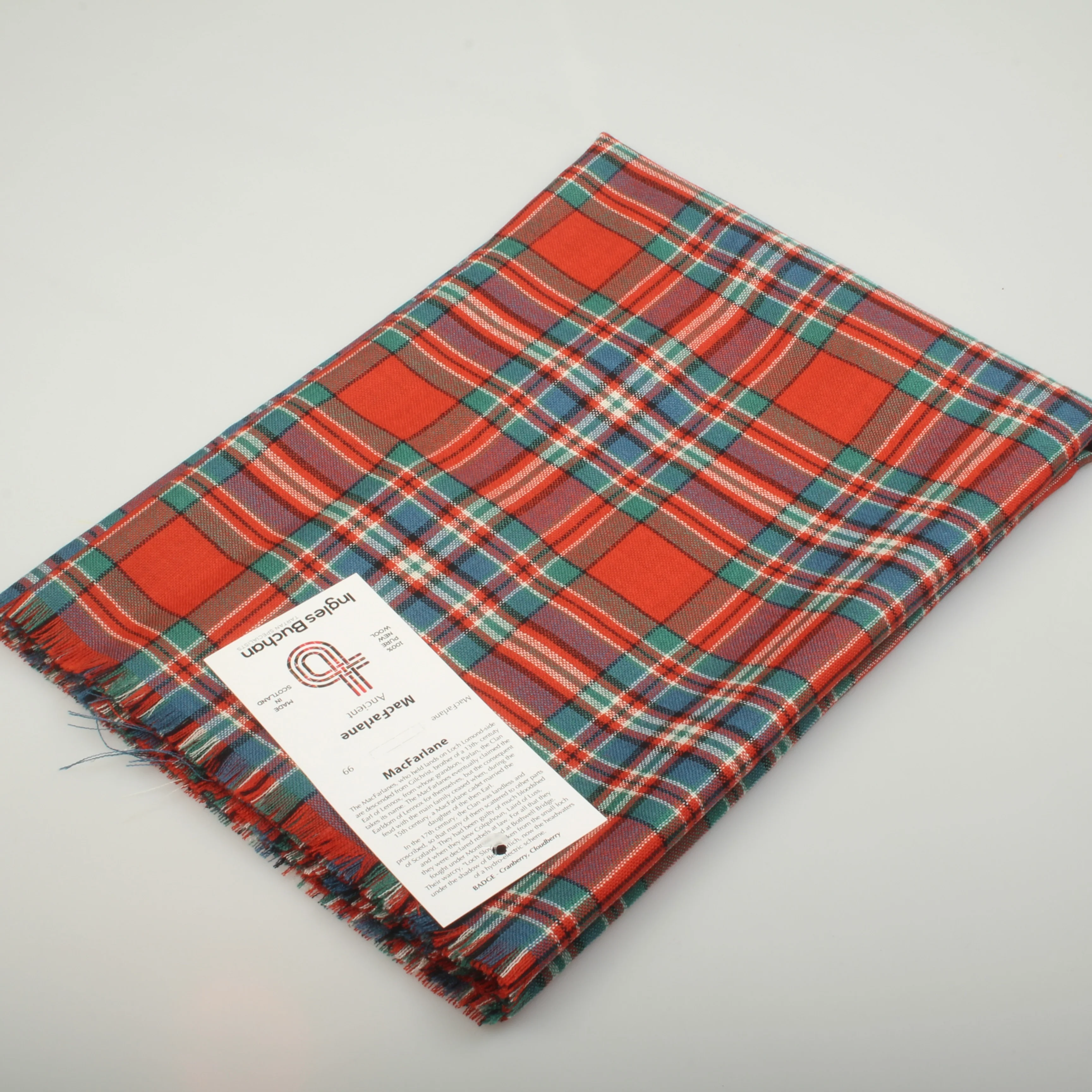 MacFarlane Red Ancient Wool Stole