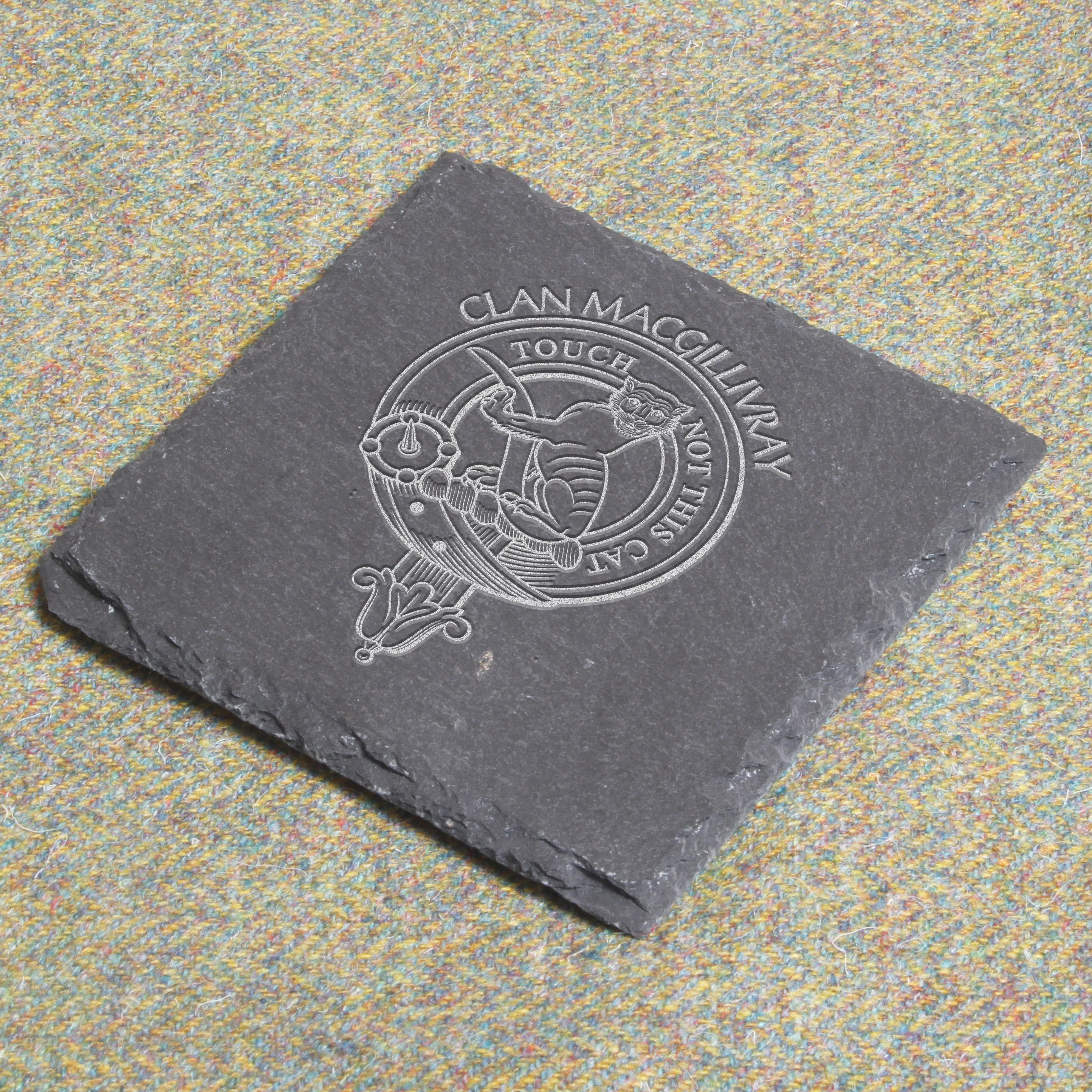 MacGillivray Clan Crest Slate Coaster