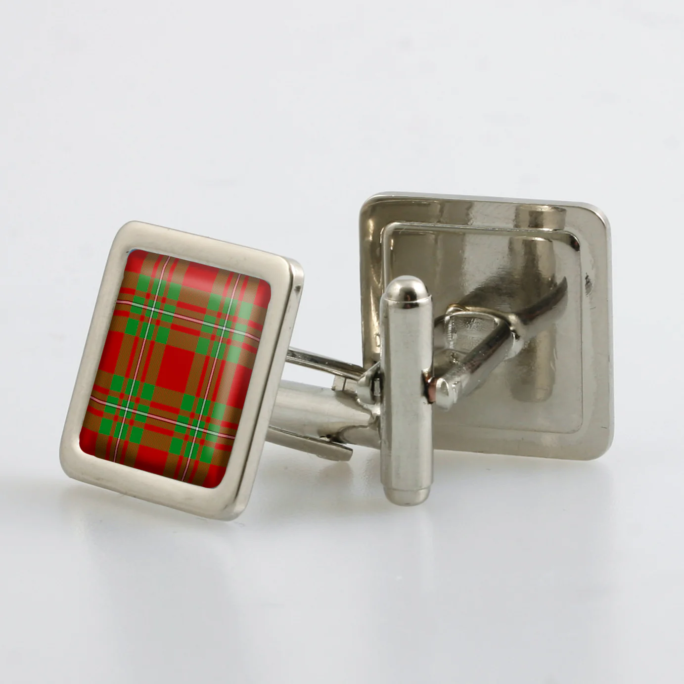 MacGregor Modern Tartan Cufflinks - Choose Your Shape.