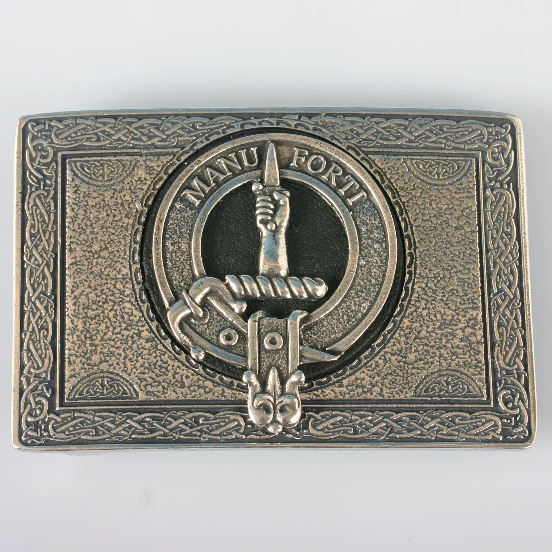MacKay Pewter Clan Crest Buckle For Kilt Belts