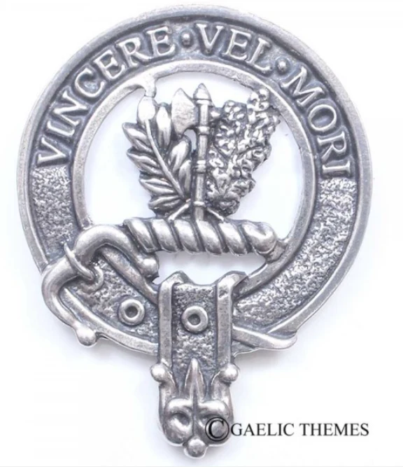 MacLaine of Lochbuie Clan Crest Badge in Pewter - Image 2