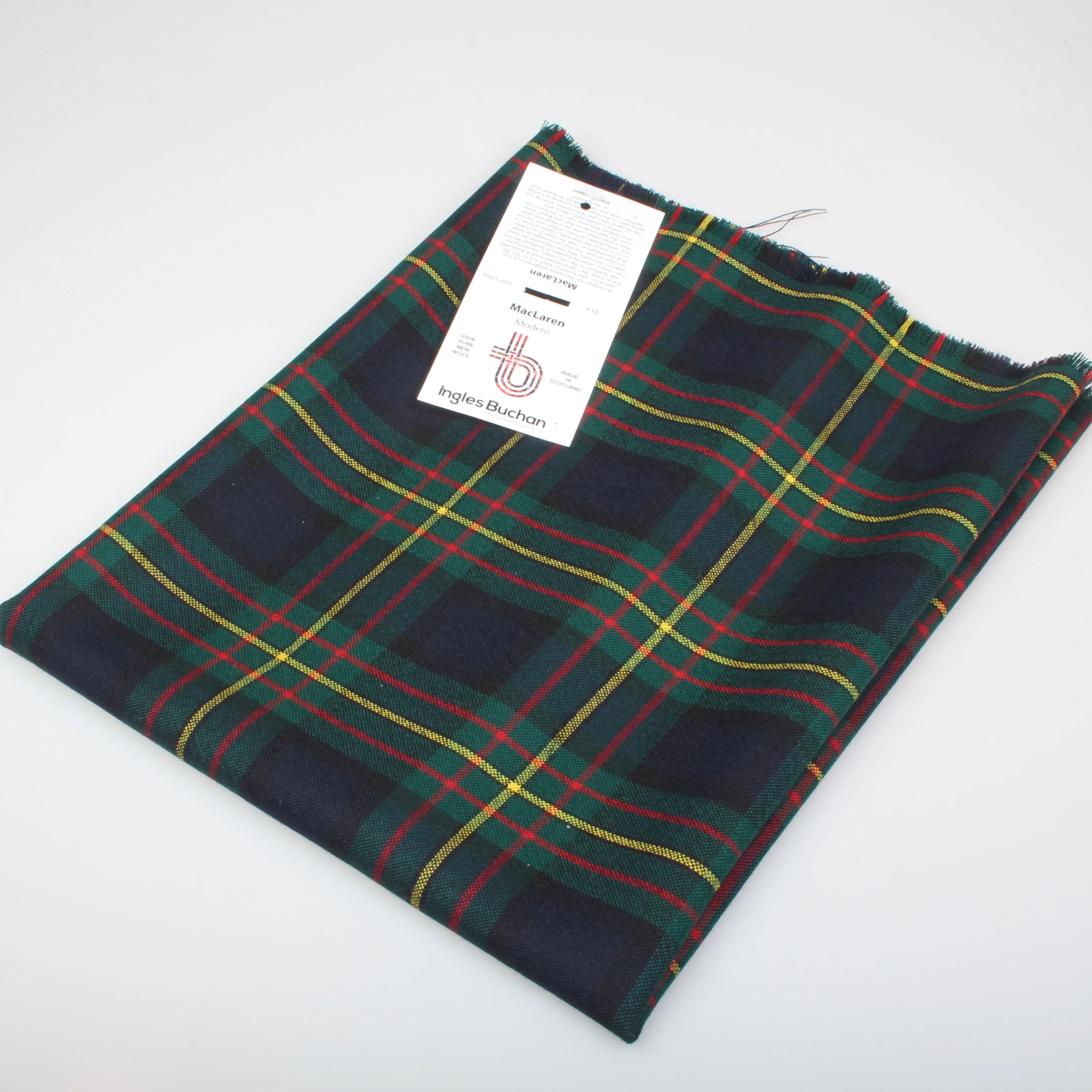 MacLaren Modern Tartan Wool Shawl