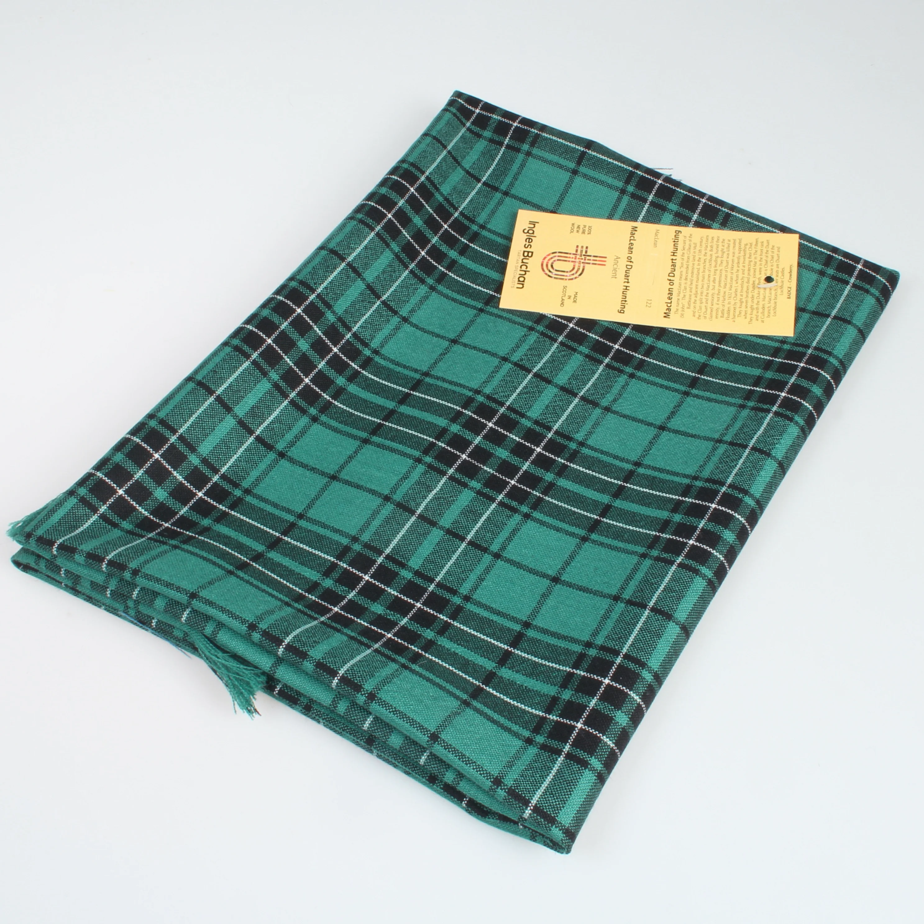 MacLean of Duart Hunting Ancient Wool Tartan Shawl