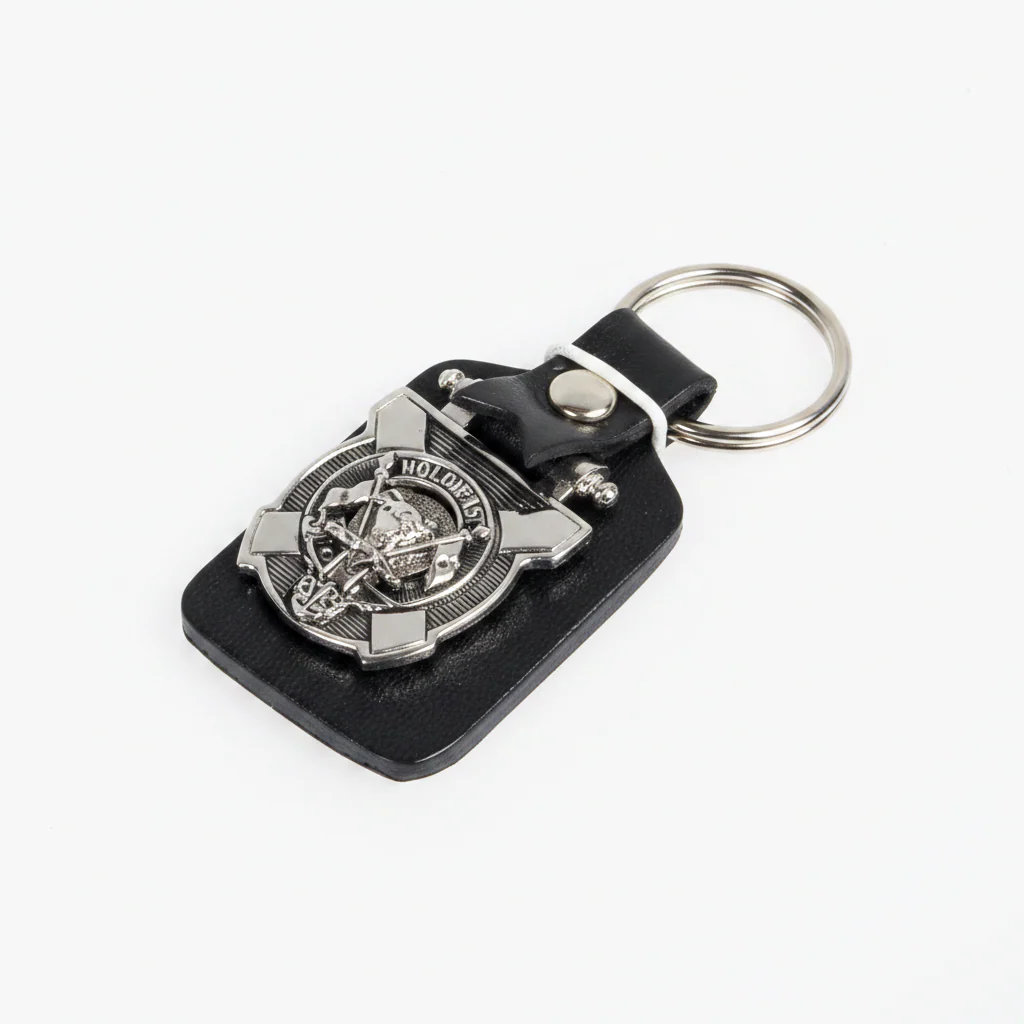 MacLeod Clan Crest Pewter Key Fob - Image 3