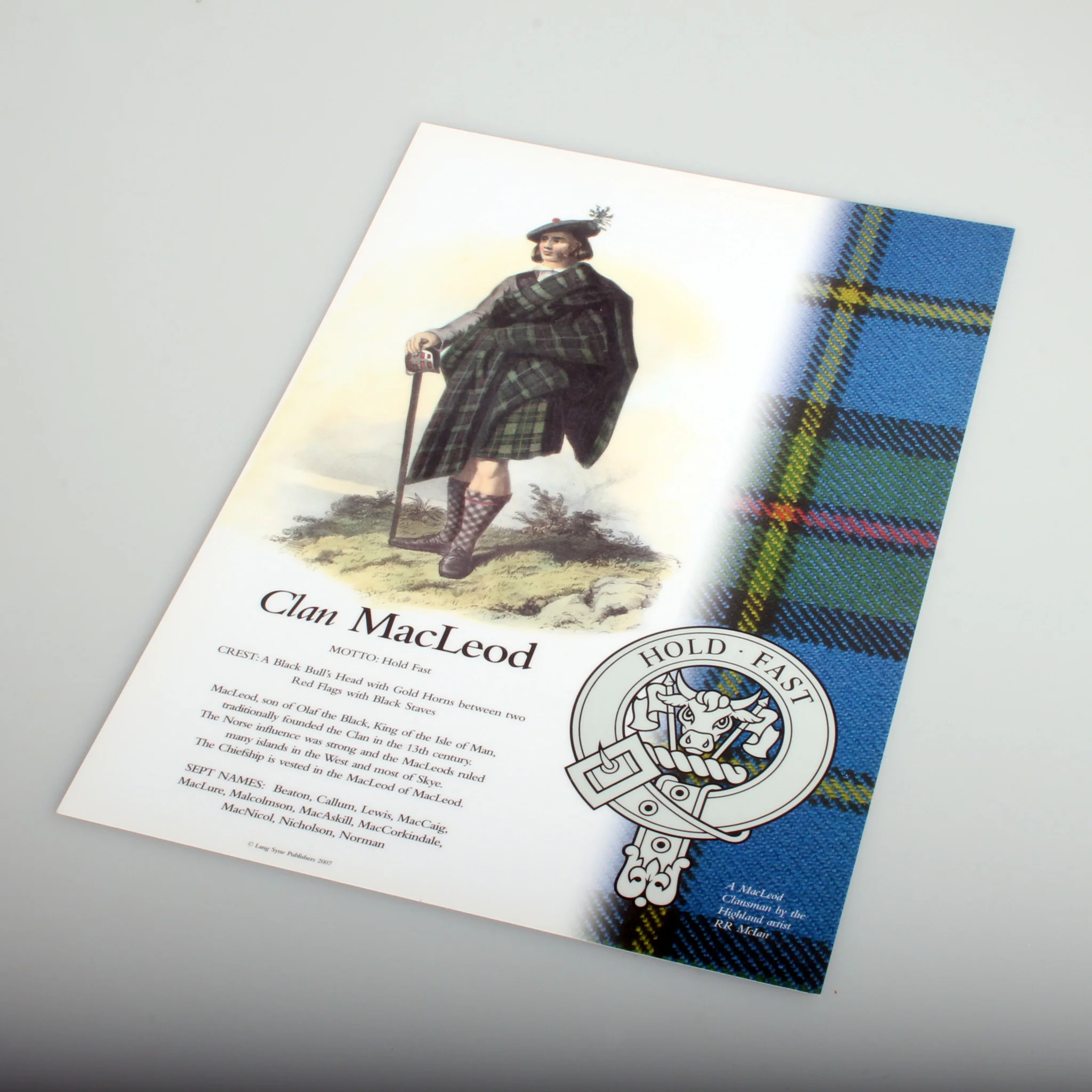 MacLeod Scottish Clan Poster A4